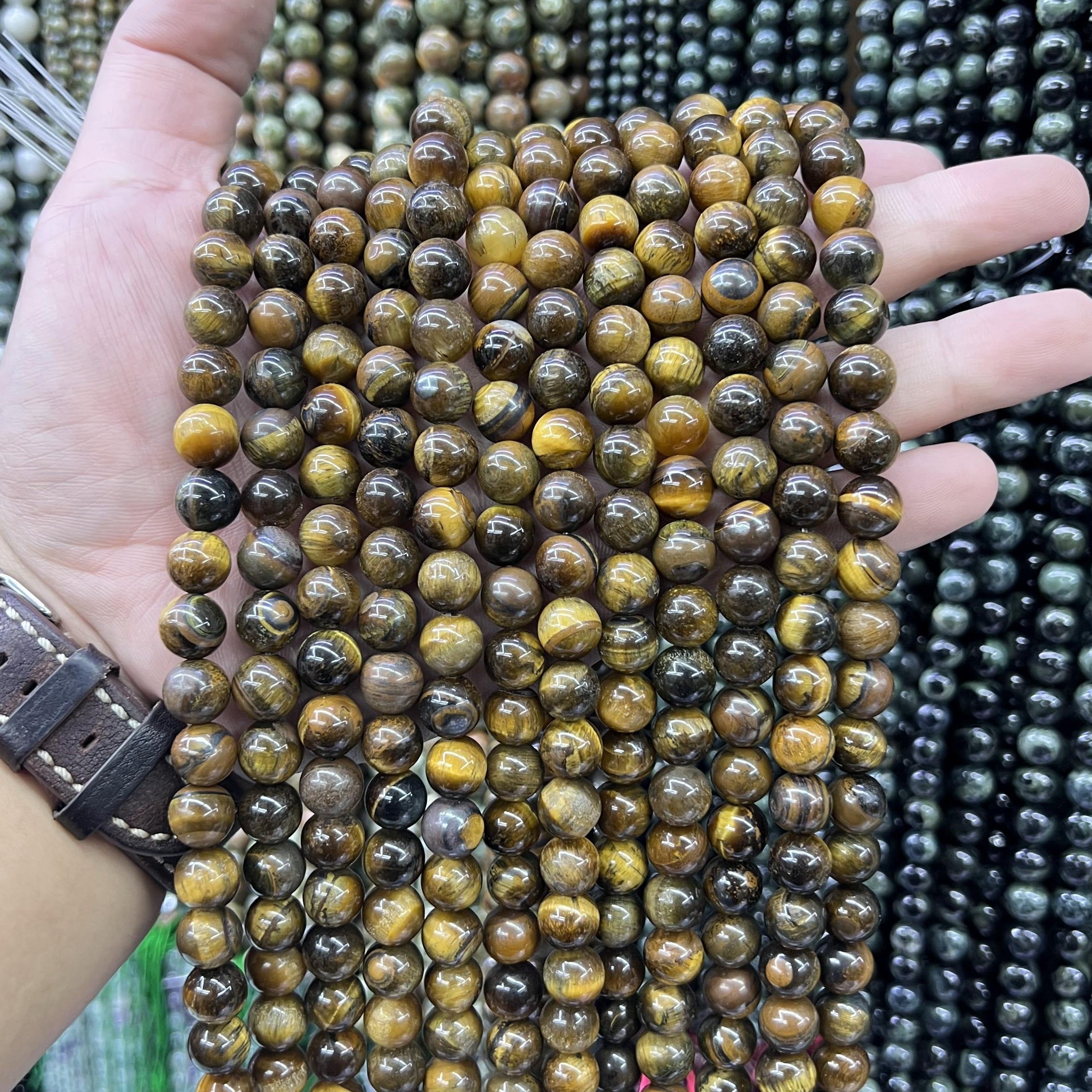 $2.5--8mm semi precious beads #1 Free Shipping