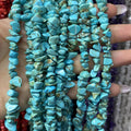 Freeform Chip Turquoise Beads
