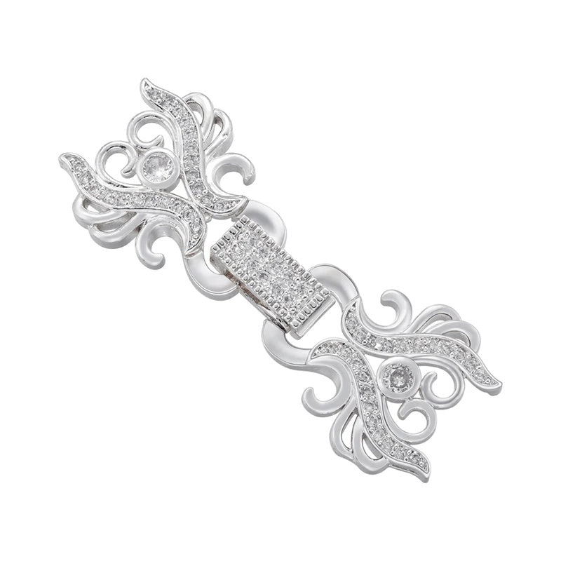 1 Pcs Hooks Accesories Supplies Brass Cubic Zirconia Connectors