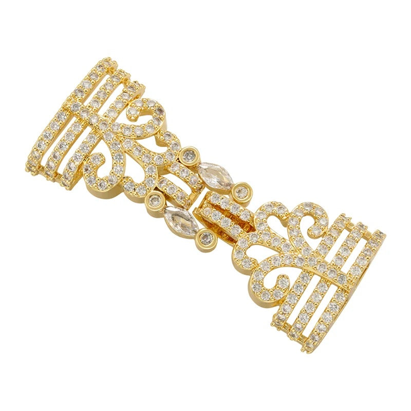 1 Pcs Hooks Accesories Supplies Brass Cubic Zirconia Connectors