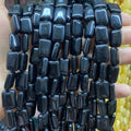 Retangle Shape Black Onyx Beads