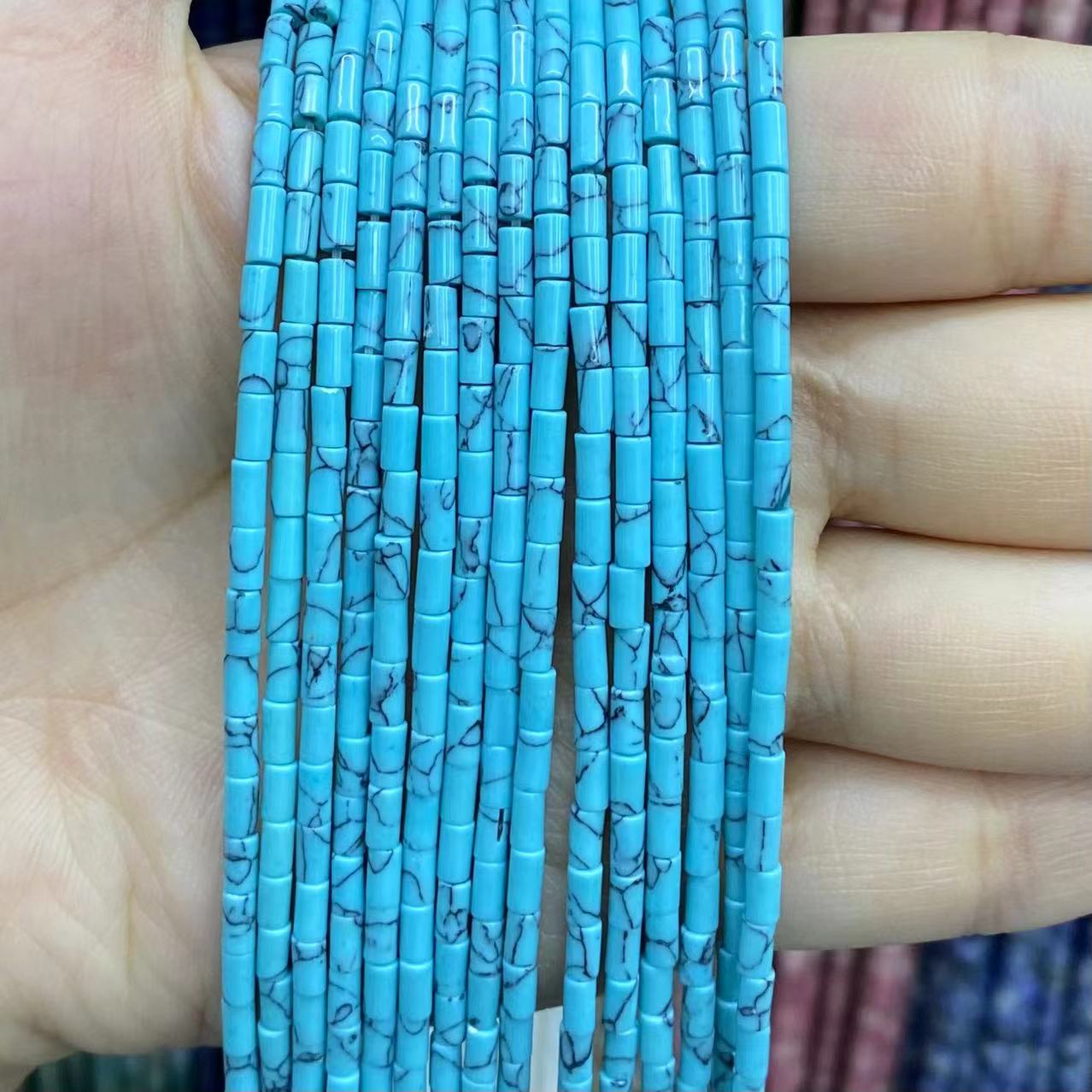 Turquoise Loose Beads Round Fcaeted Rice Rondelle Flat Oval Irregular Shape Beads