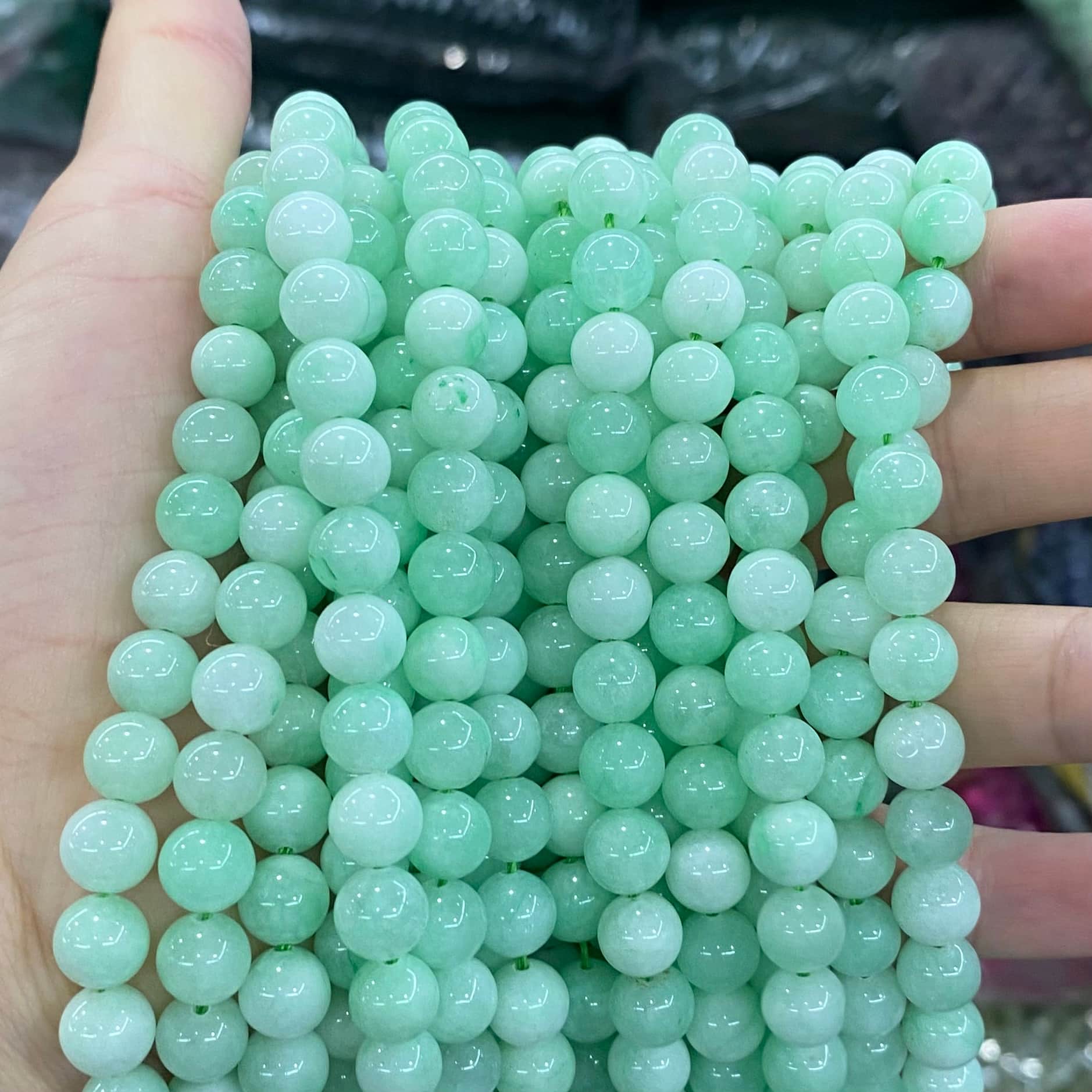 Color Jade Beads Round Smooth/Faceted Beads 6mm/8mm/10mm