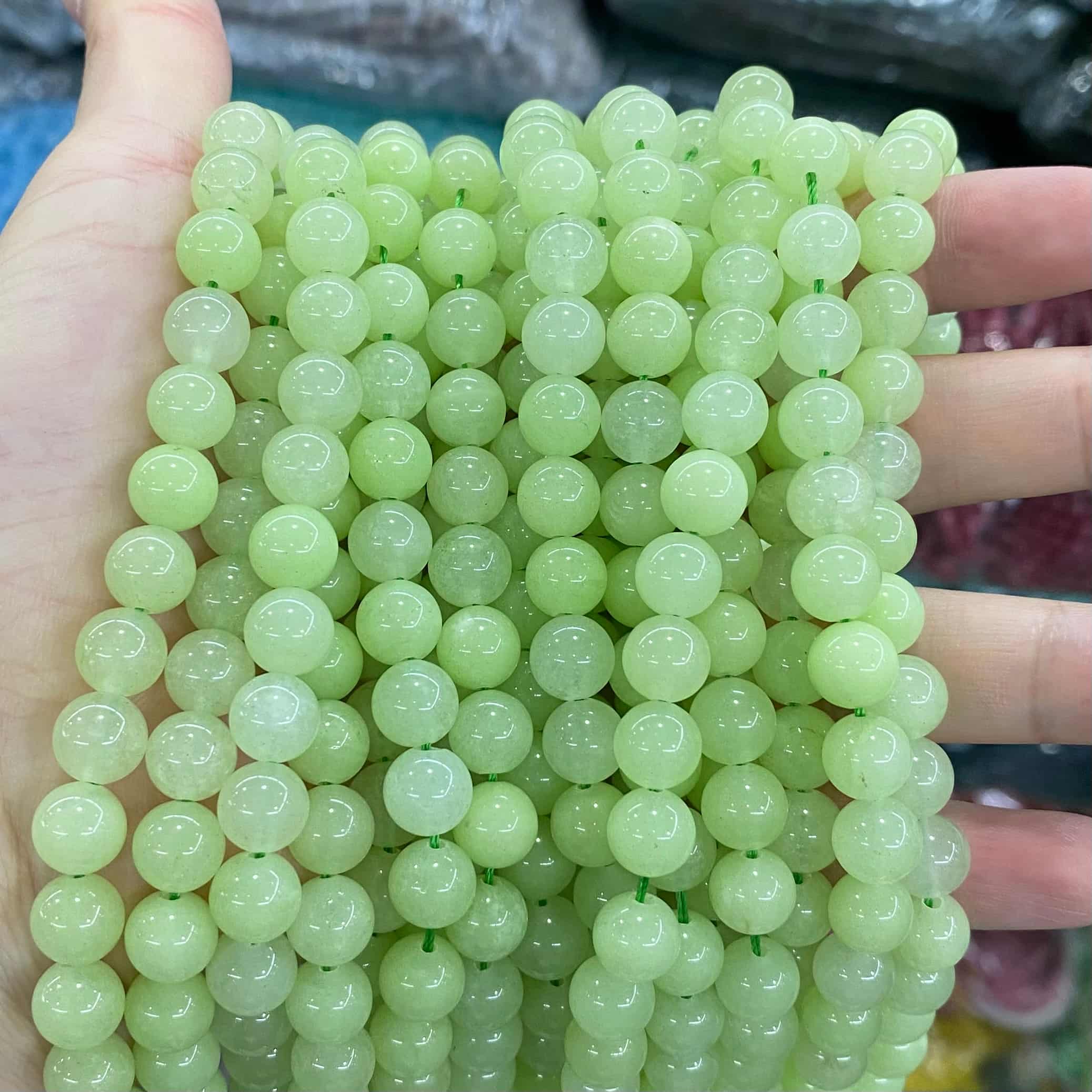 Color Jade Beads Round Smooth/Faceted Beads 6mm/8mm/10mm