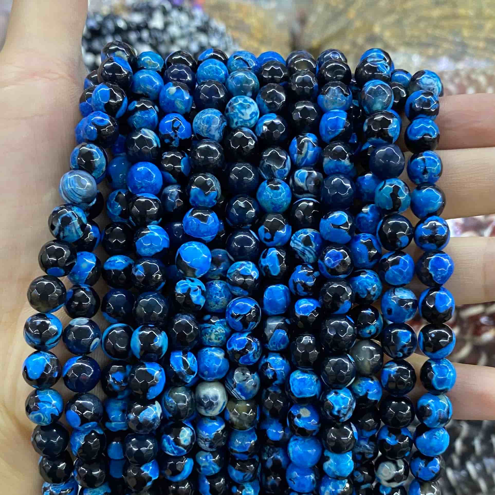 #2 Round Aagte Beads 6mm/8mm/10mm