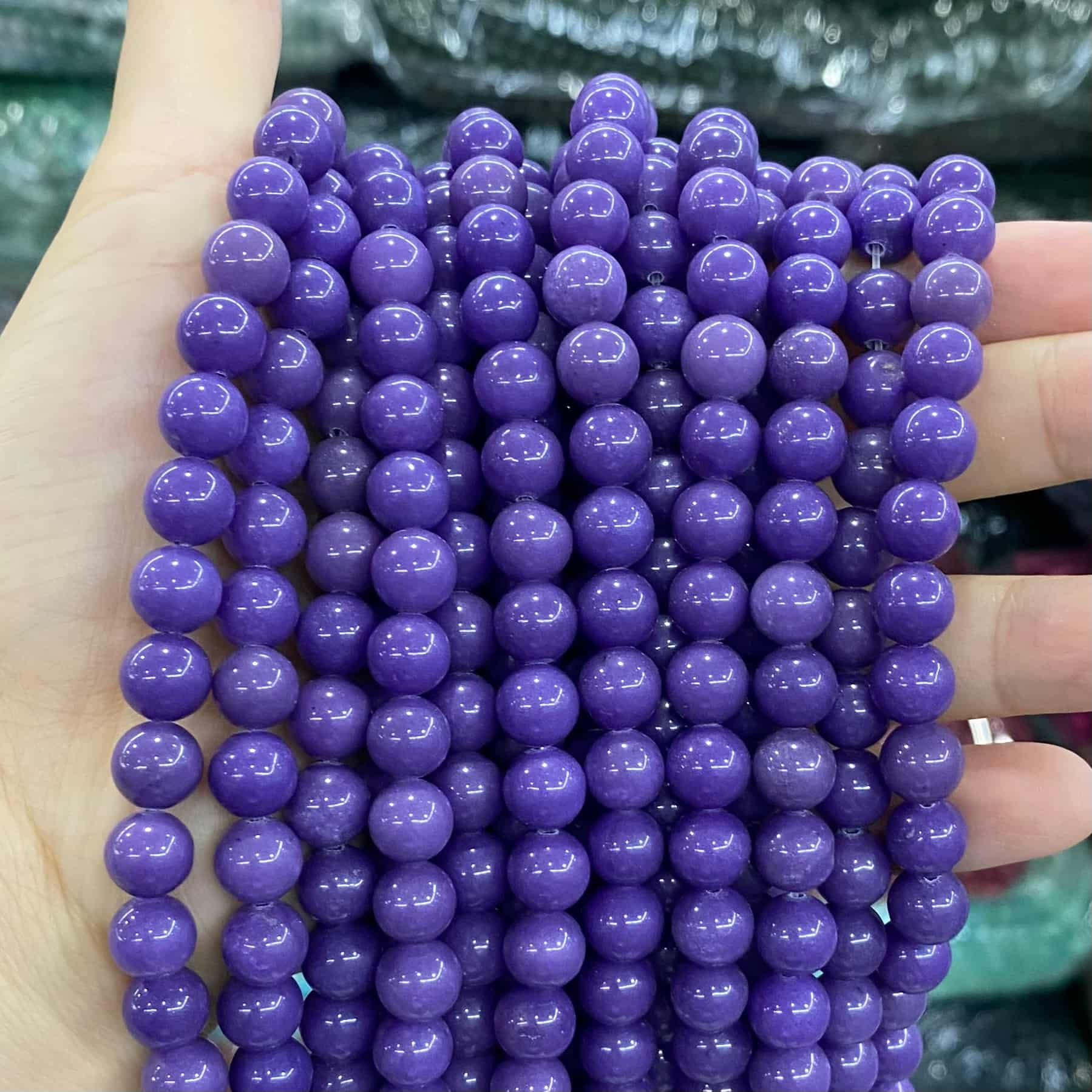 $1.99-8mm Color Jade Beads Round Smooth/Faceted Beads