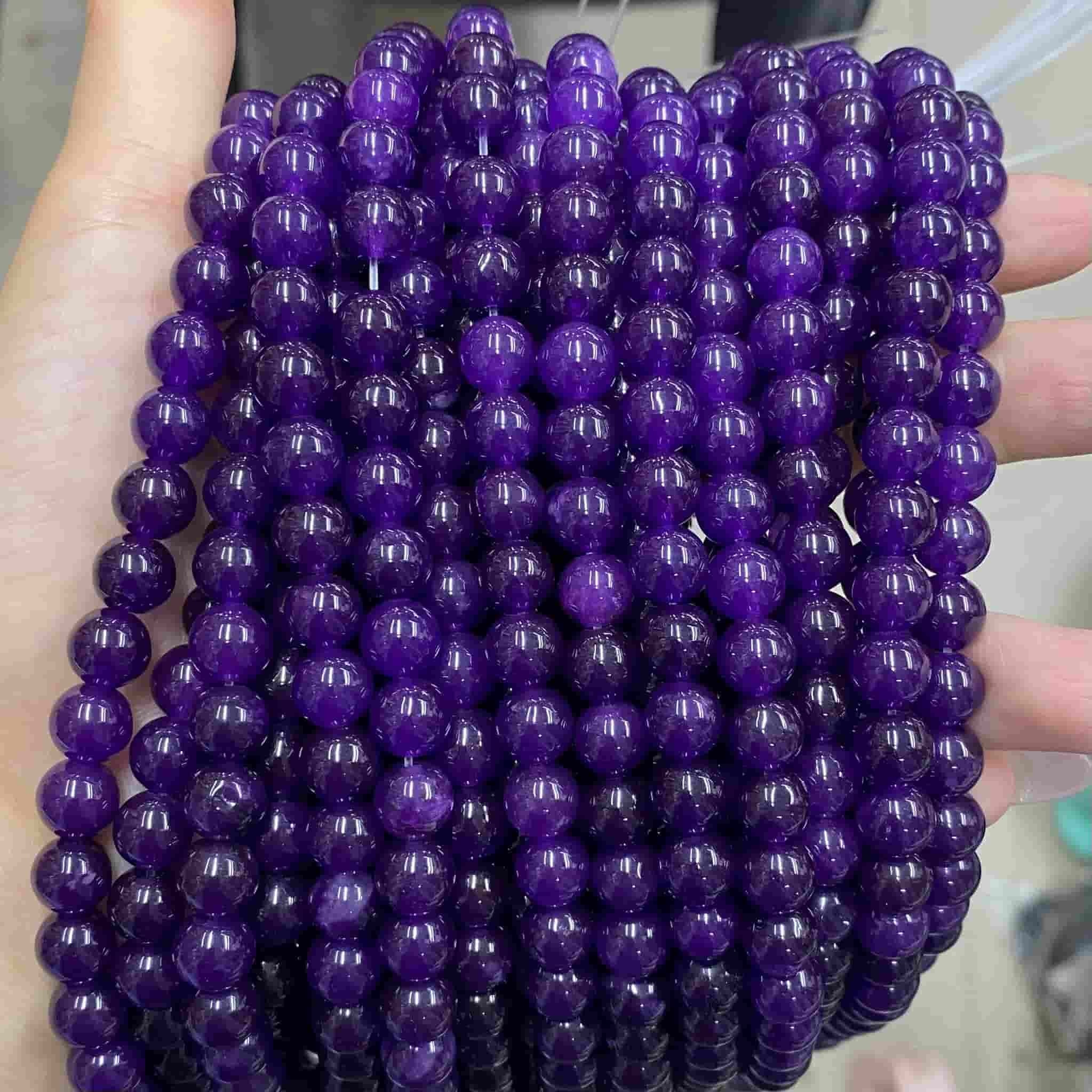 Color Jade Beads Round Smooth/Faceted Beads 6mm/8mm/10mm