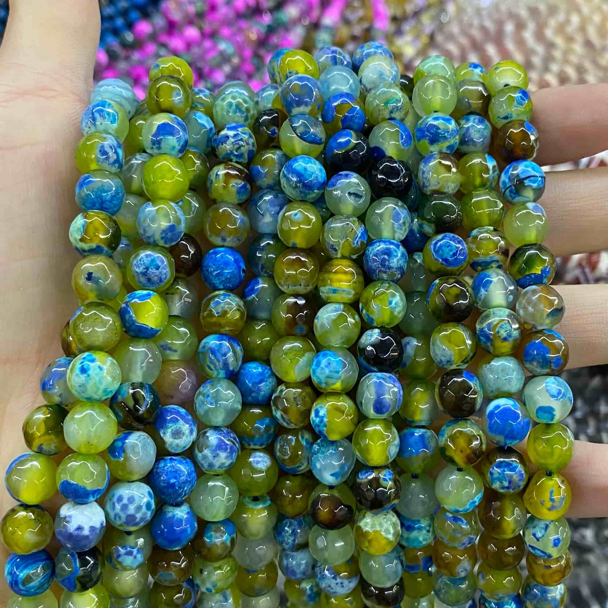 #2 Round Aagte Beads 6mm/8mm/10mm