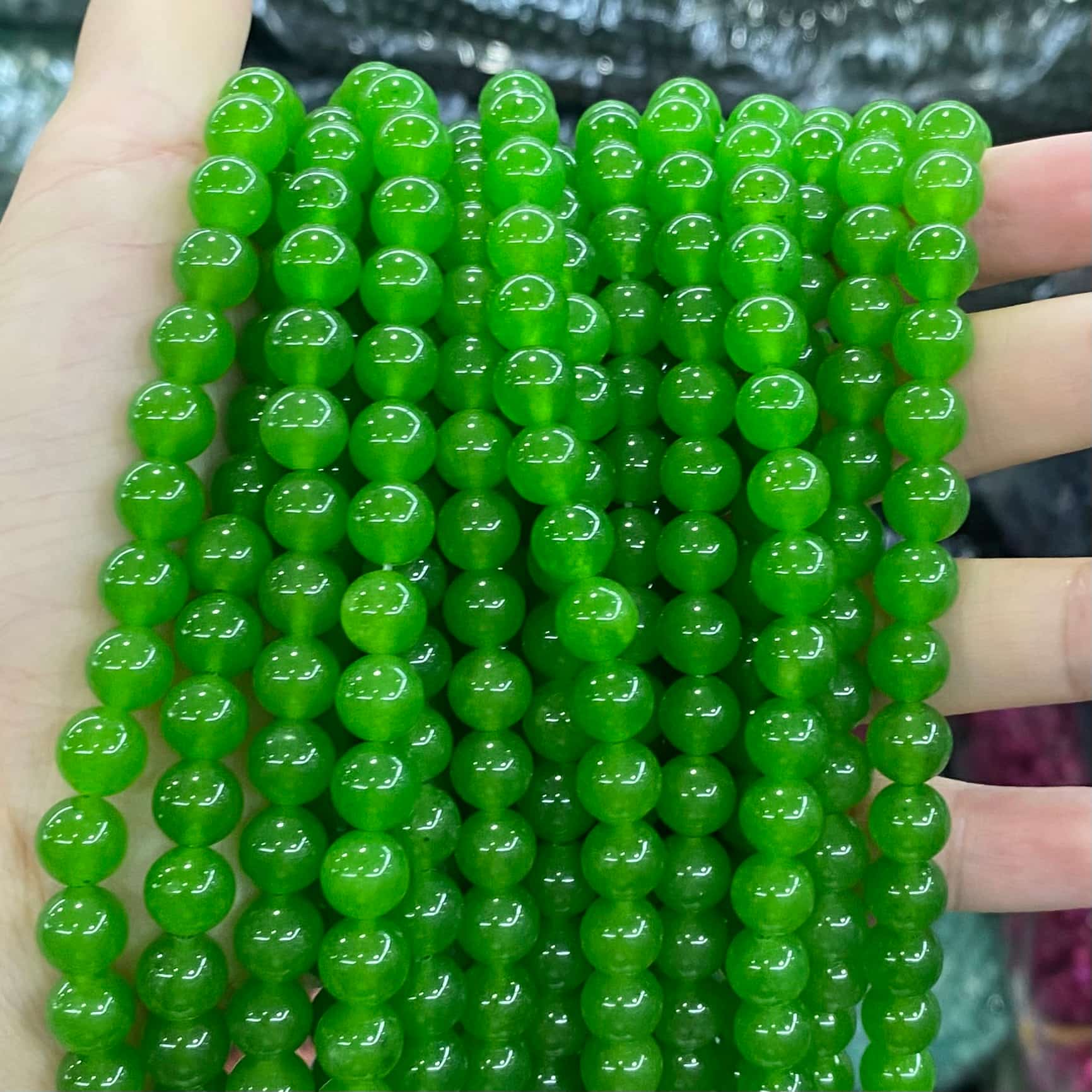 Color Jade Beads Round Smooth/Faceted Beads 6mm/8mm/10mm