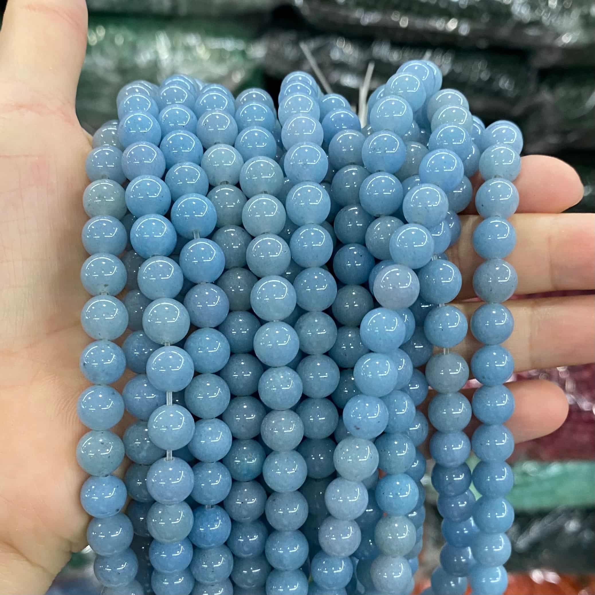 Color Jade Beads Round Smooth/Faceted Beads 6mm/8mm/10mm