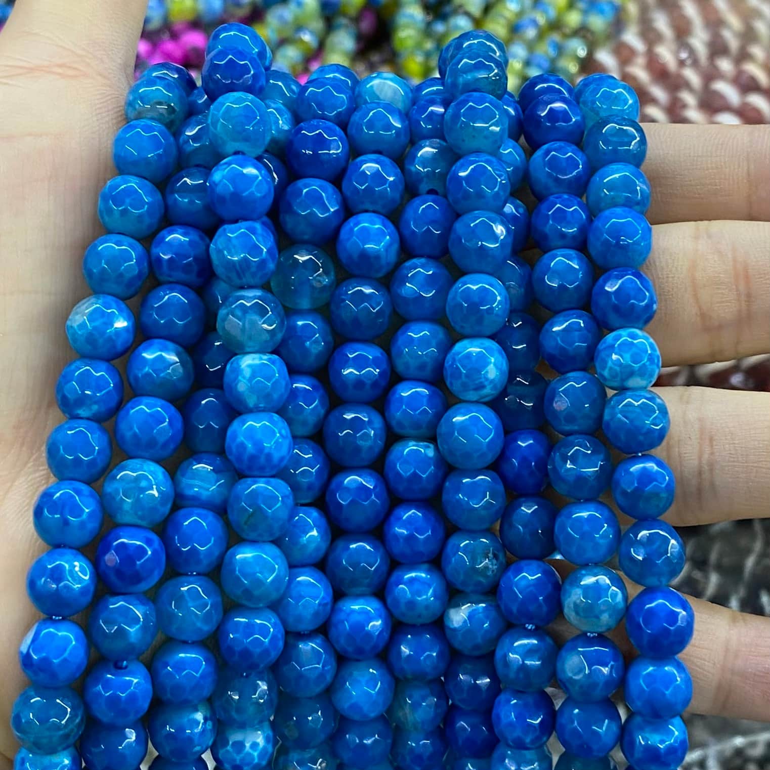 #2 Round Aagte Beads 6mm/8mm/10mm