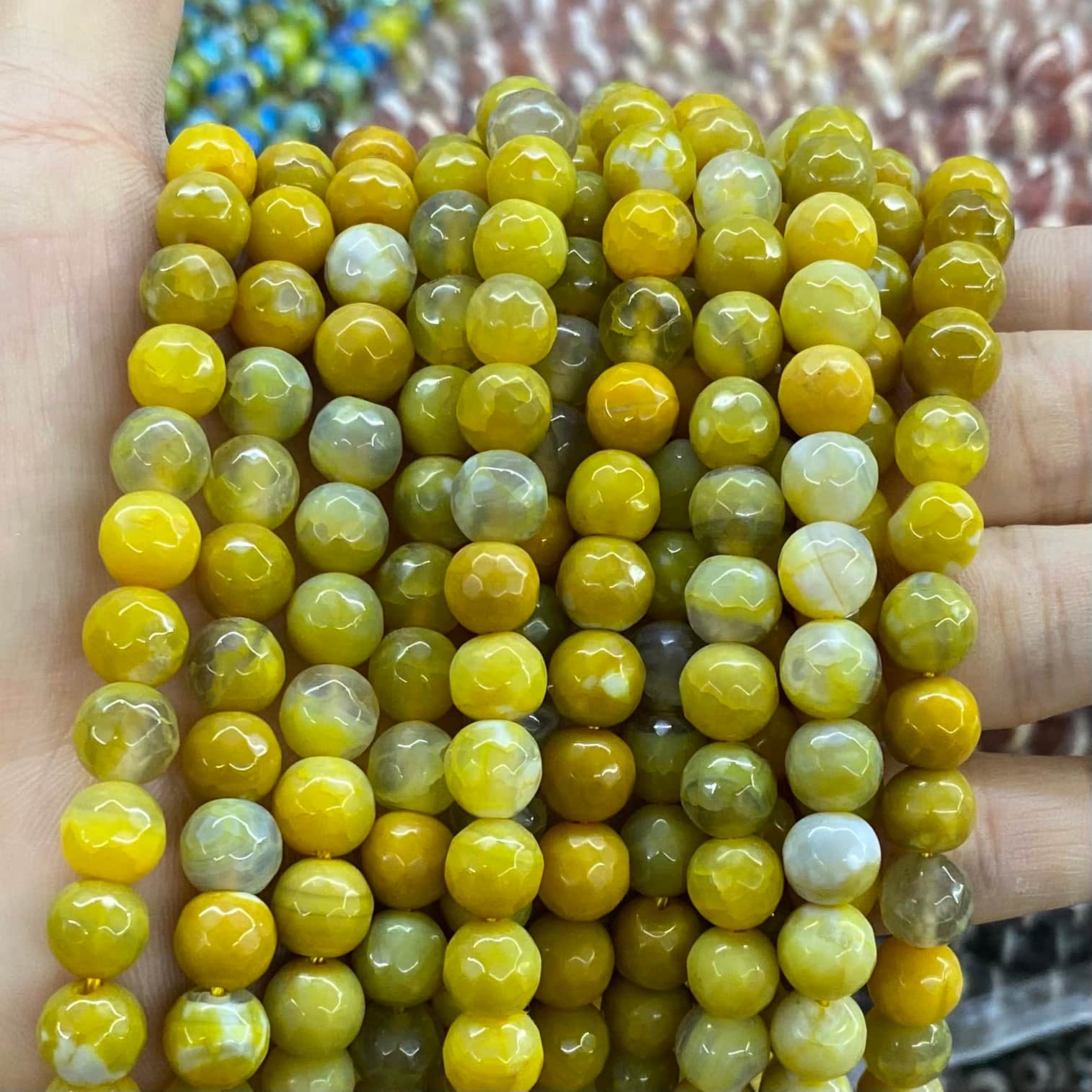 #2 Round Aagte Beads 6mm/8mm/10mm