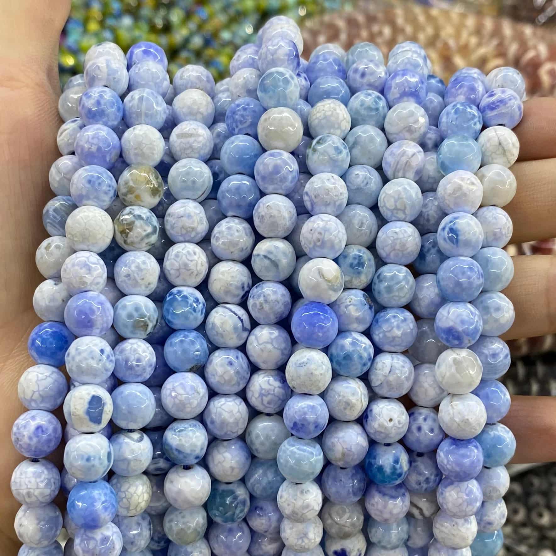#2 Round Aagte Beads 6mm/8mm/10mm