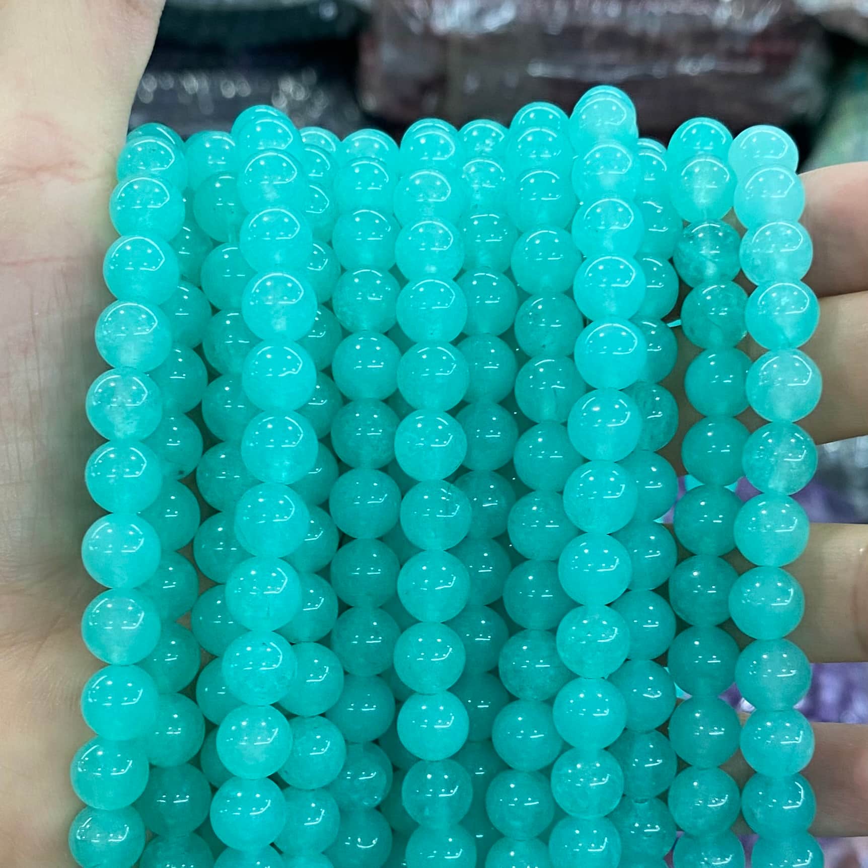 Color Jade Beads Round Smooth/Faceted Beads 6mm/8mm/10mm