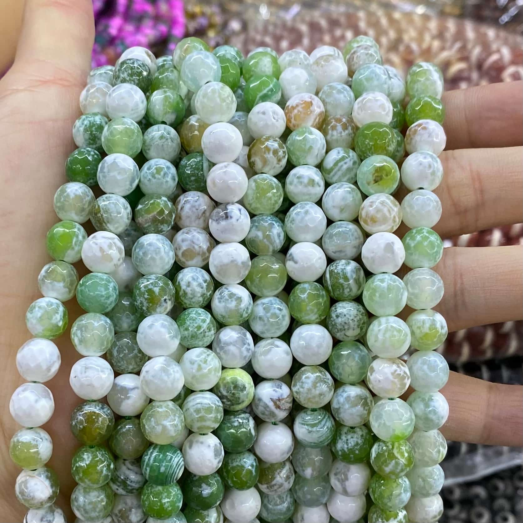 #2 Round Aagte Beads 6mm/8mm/10mm