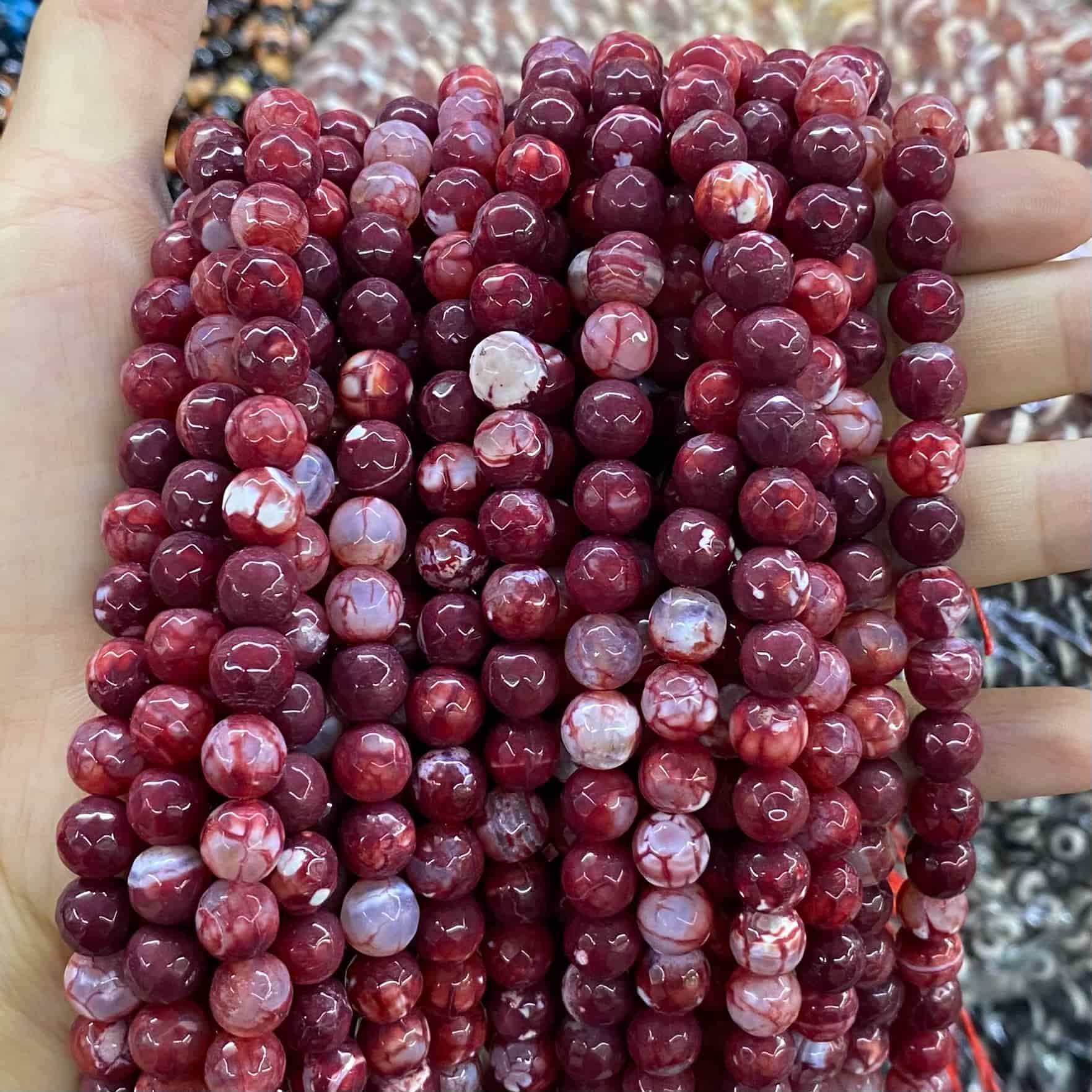 #2 Round Aagte Beads 6mm/8mm/10mm