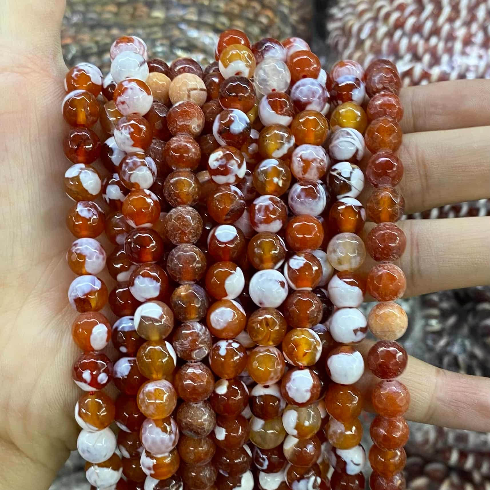 #2 Round Aagte Beads 6mm/8mm/10mm
