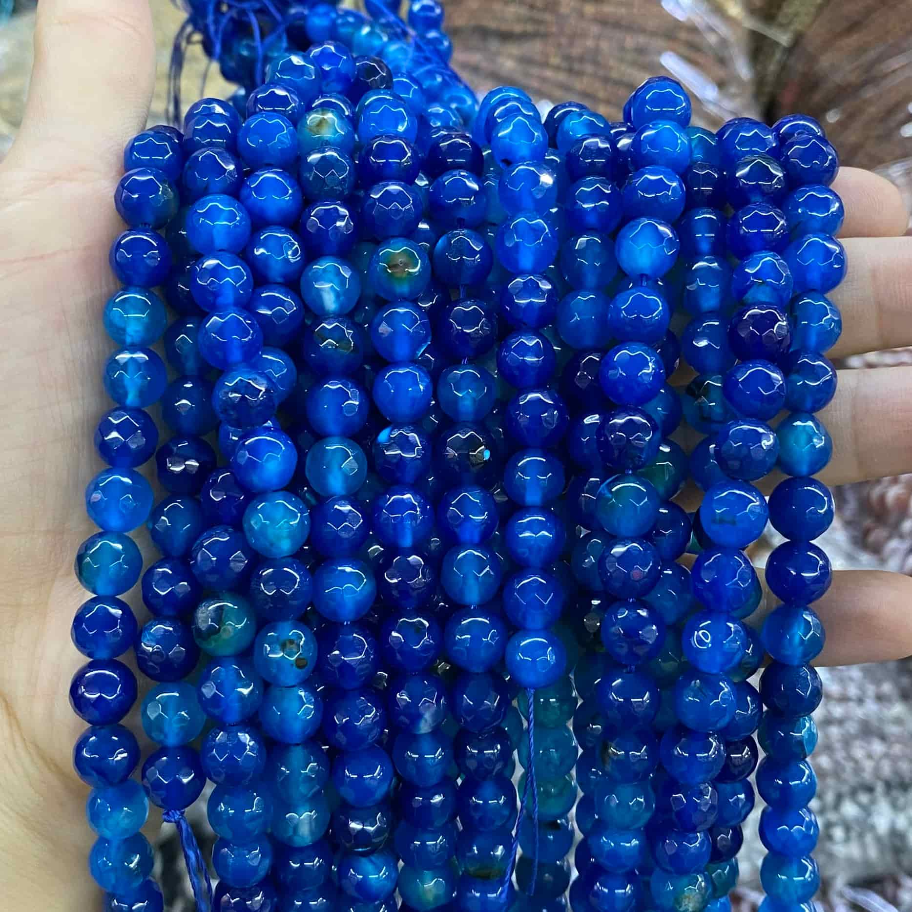 #2 Round Aagte Beads 6mm/8mm/10mm
