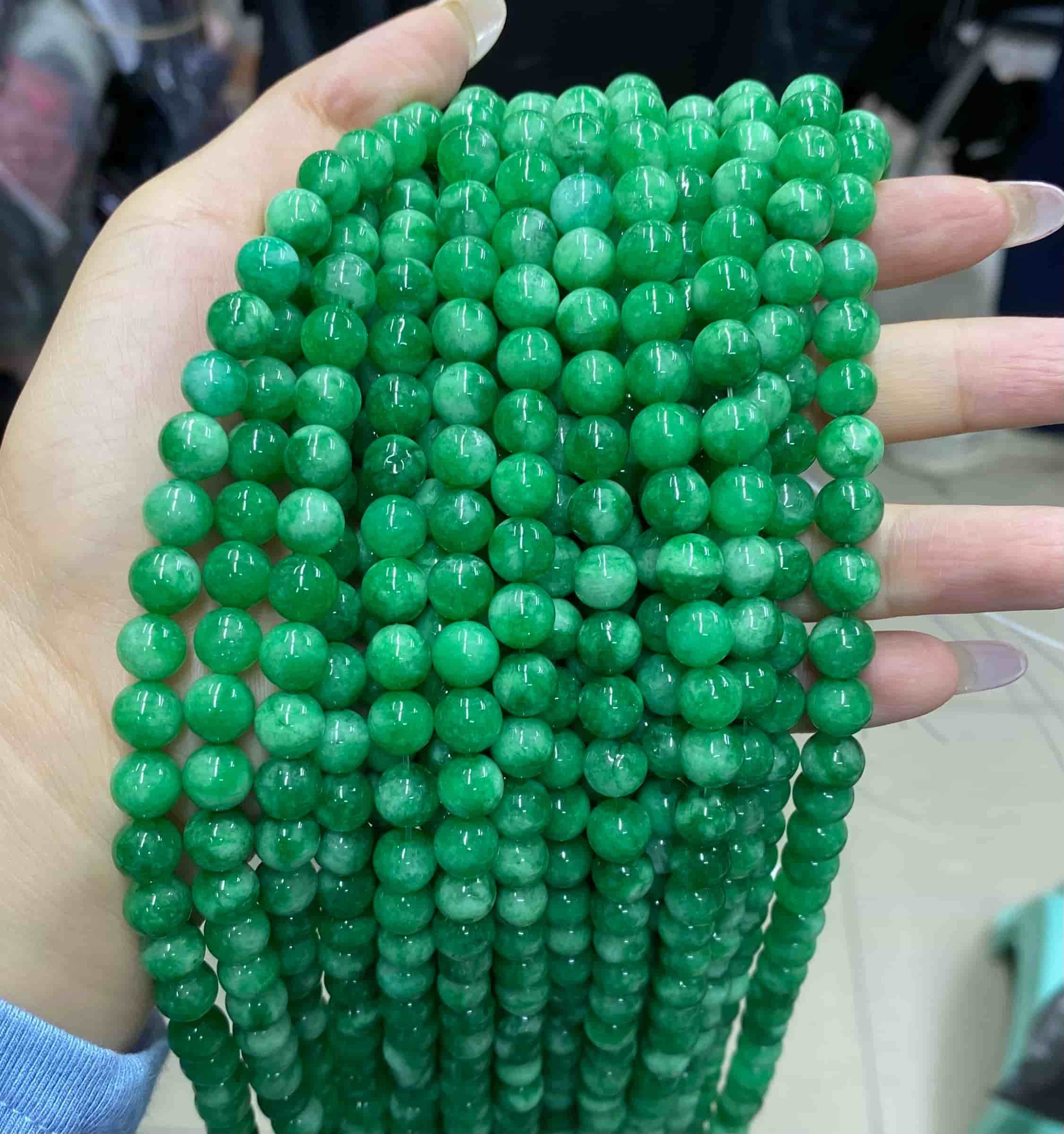 $1.99-8mm Color Jade Beads Round Smooth/Faceted Beads