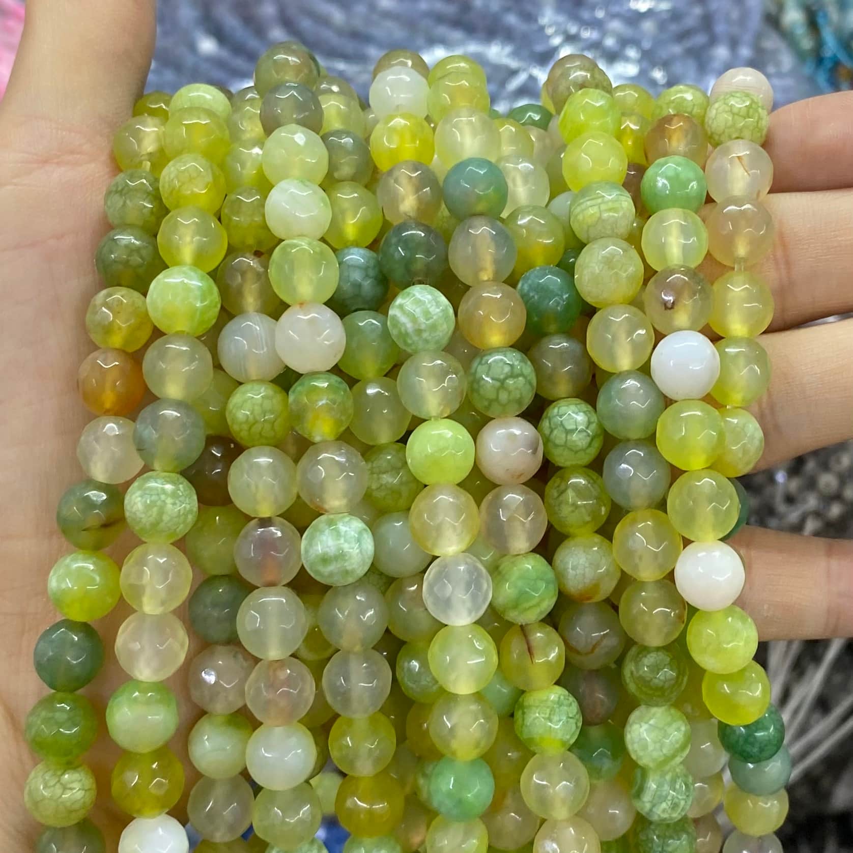 #2 Round Aagte Beads 6mm/8mm/10mm