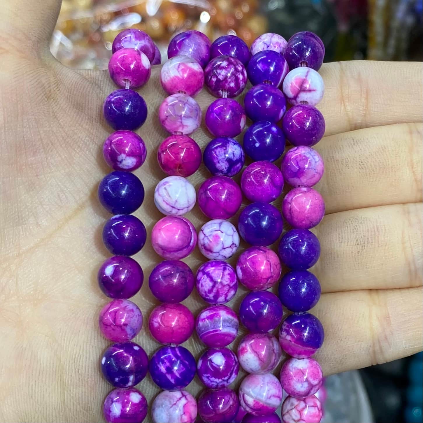 #2 Round Aagte Beads 6mm/8mm/10mm