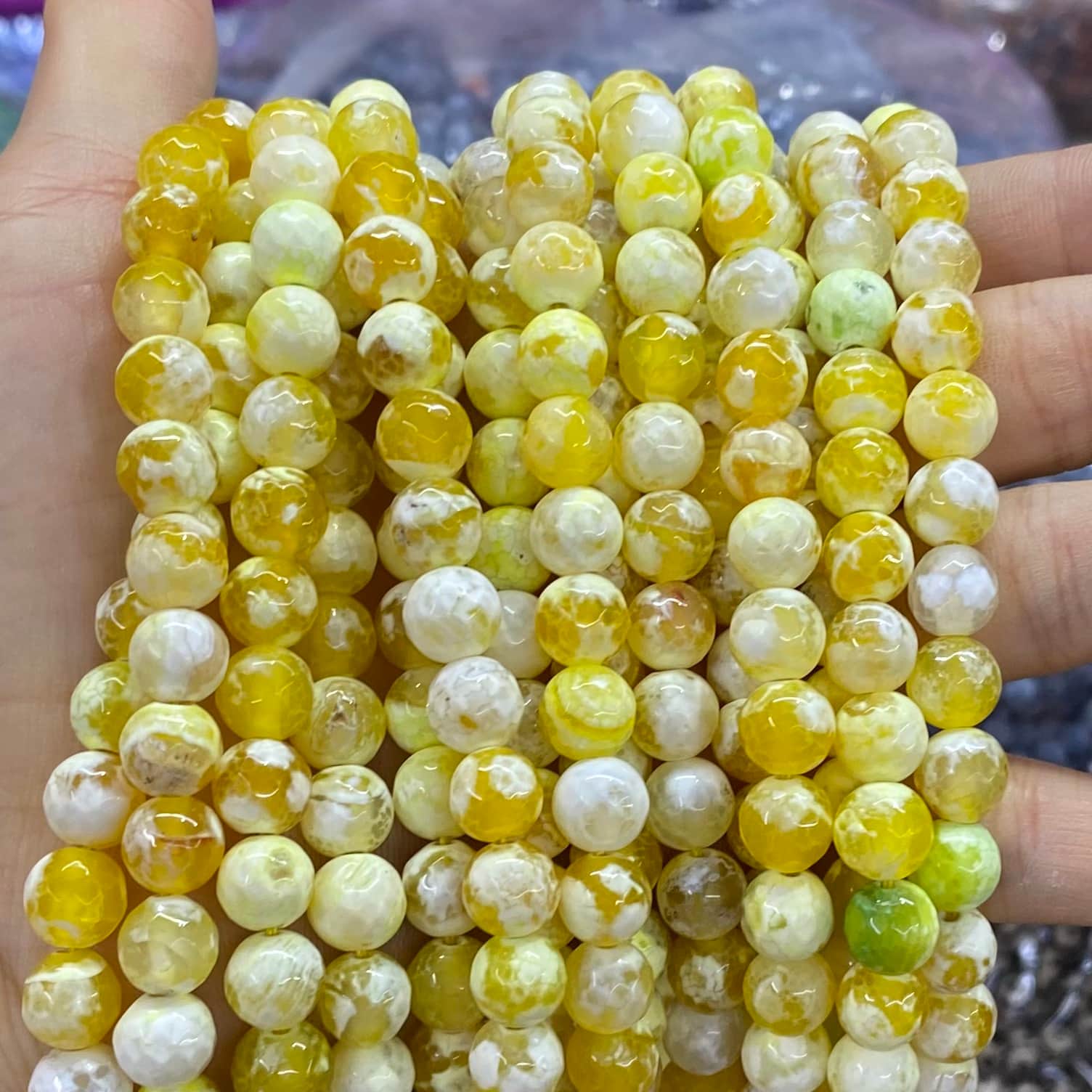 #2 Round Aagte Beads 6mm/8mm/10mm