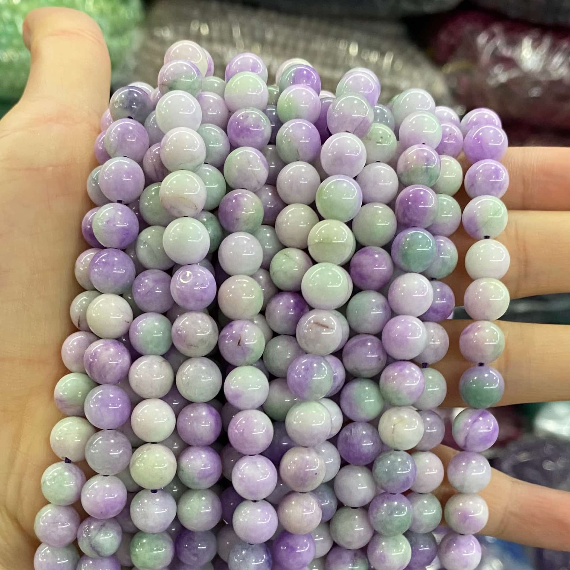 Color Jade Beads Round Smooth/Faceted Beads 6mm/8mm/10mm