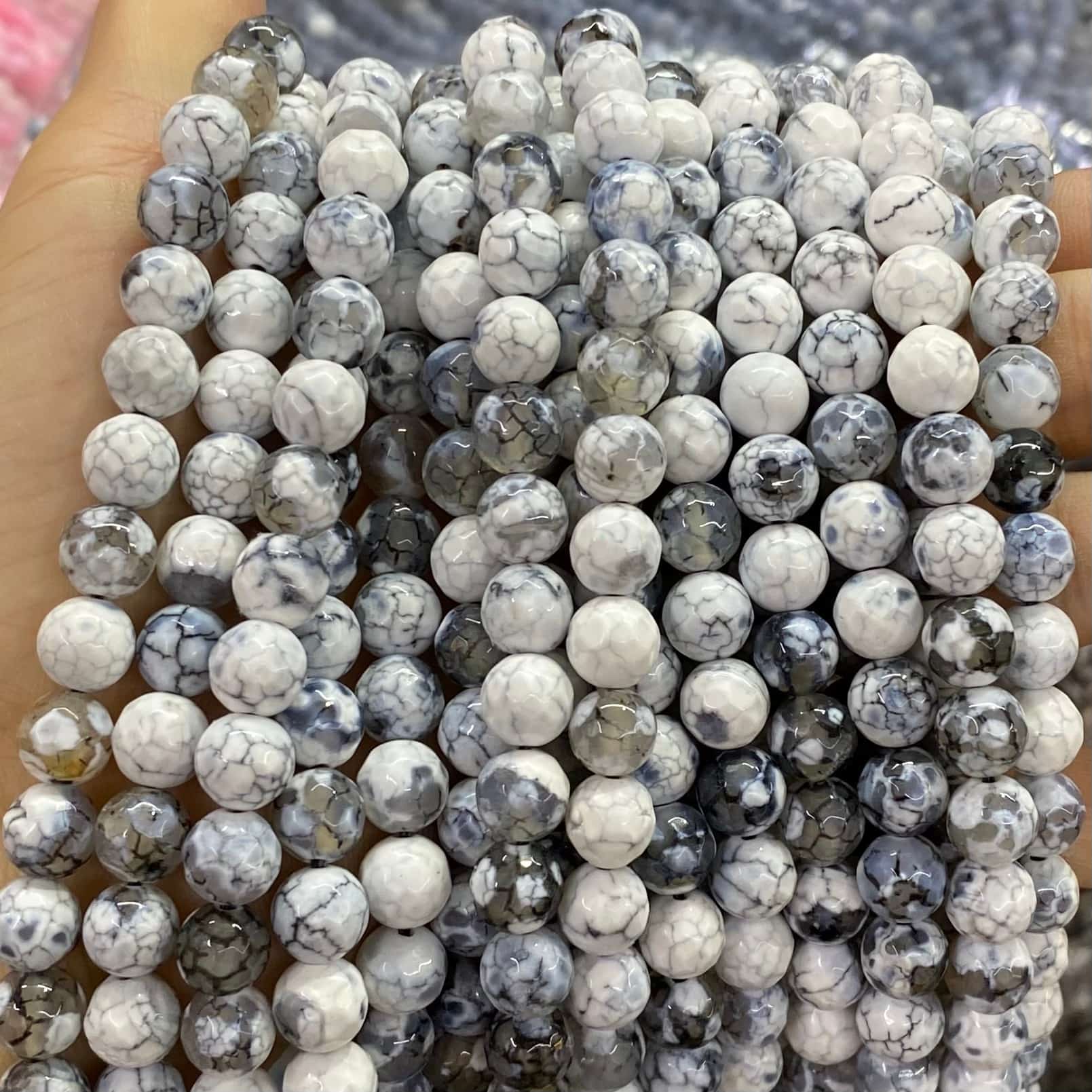 #2 Round Aagte Beads 6mm/8mm/10mm