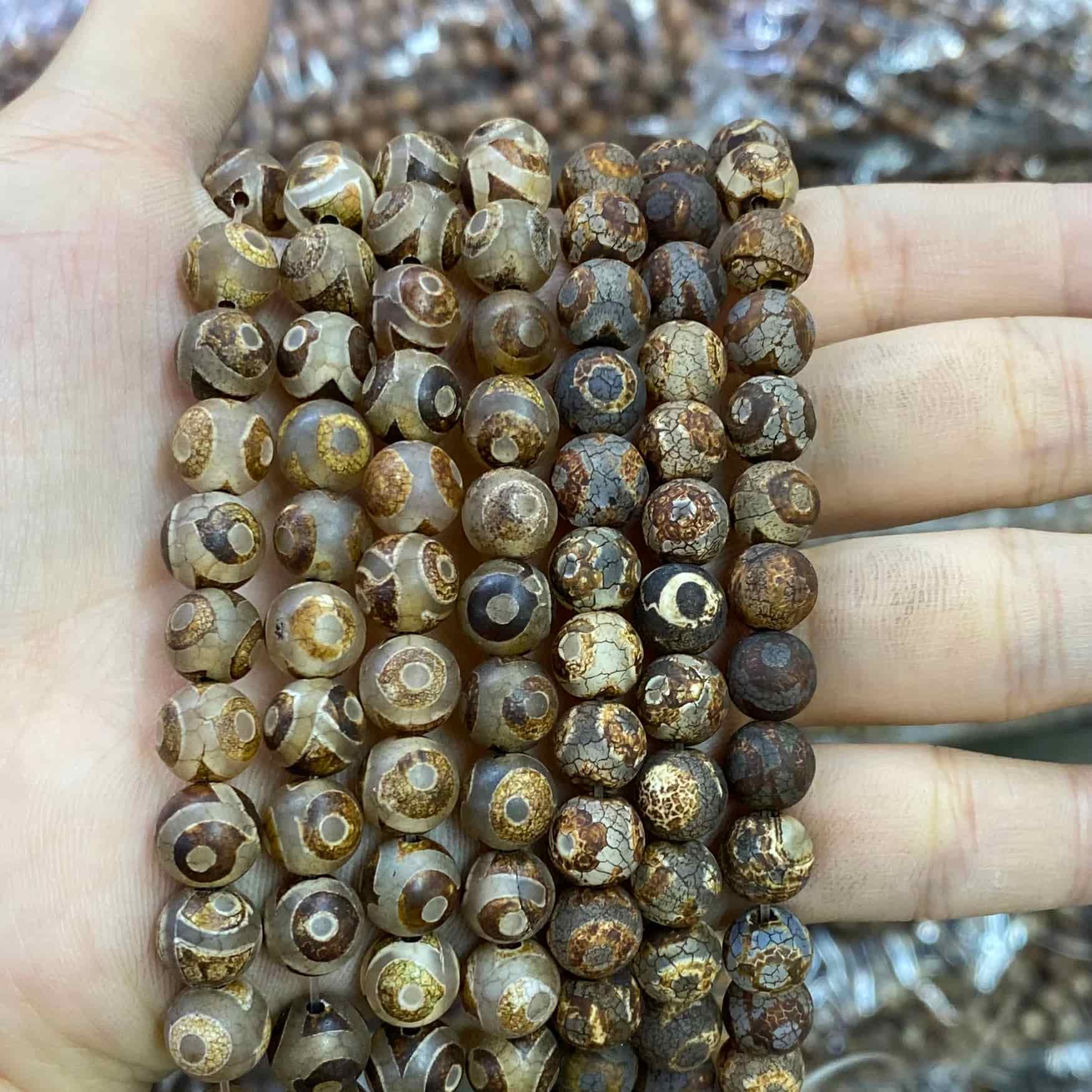 #2 Round Aagte Beads 6mm/8mm/10mm