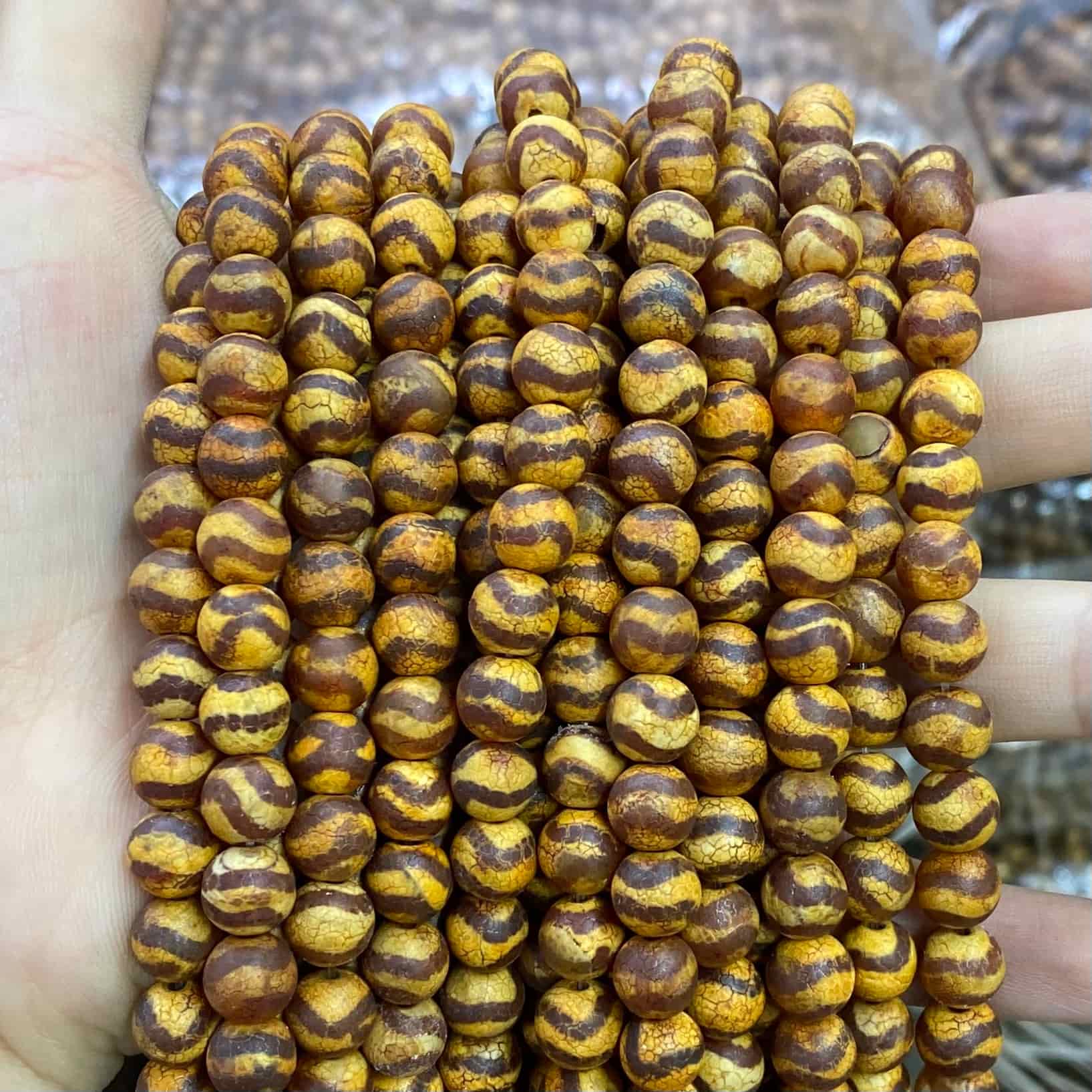 #2 Round Aagte Beads 6mm/8mm/10mm