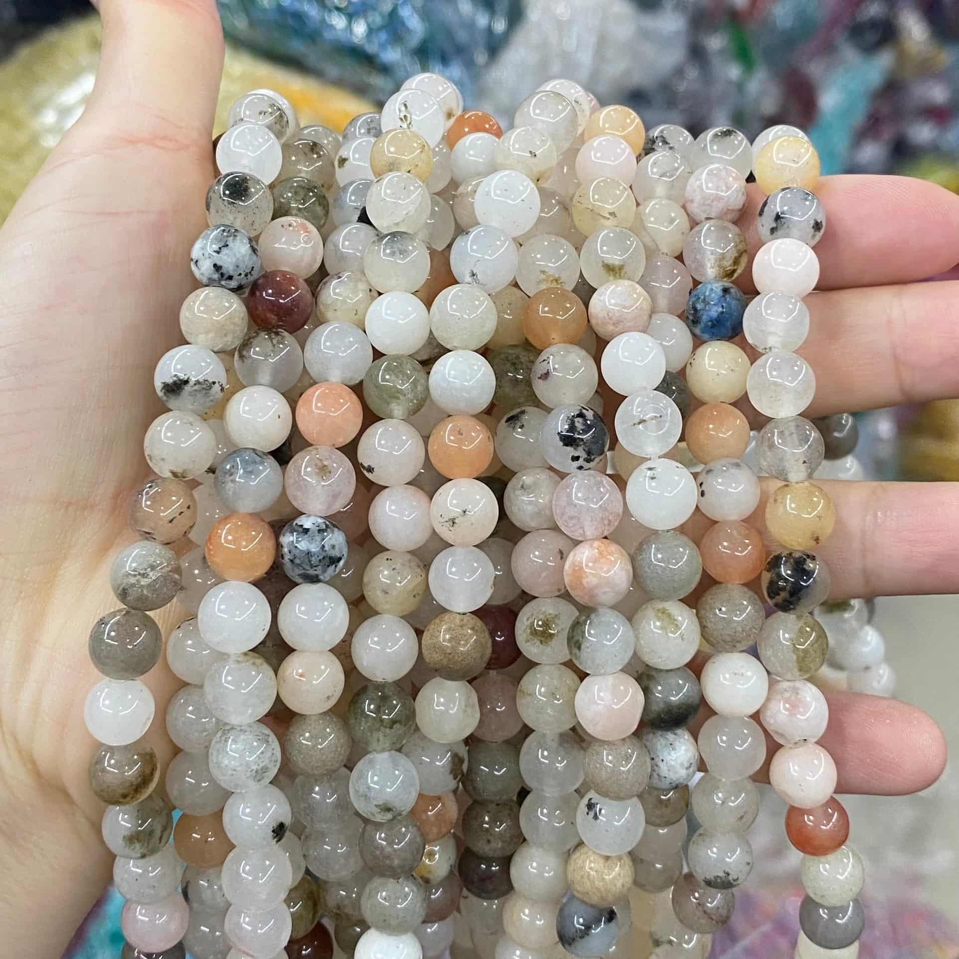 $1.99-8mm Color Jade Beads Round Smooth/Faceted Beads
