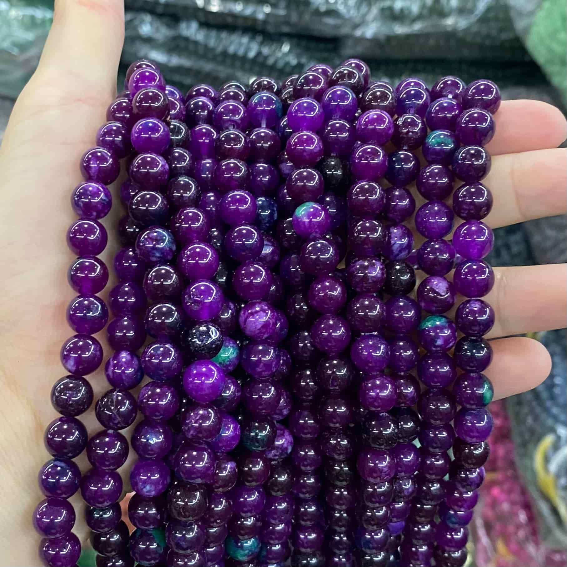 Color Jade Beads Round Smooth/Faceted Beads 6mm/8mm/10mm
