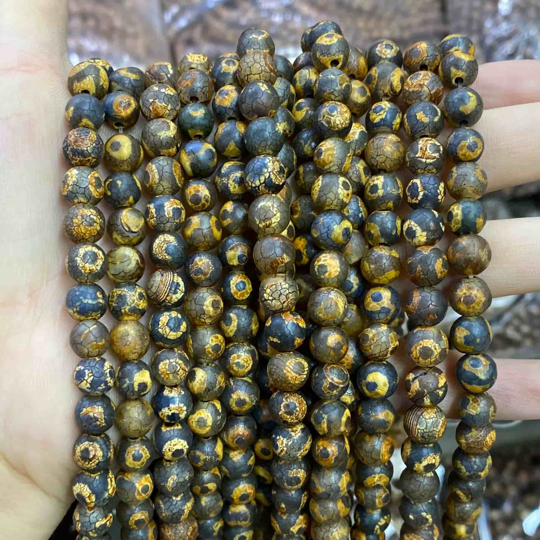 #2 Round Aagte Beads 6mm/8mm/10mm