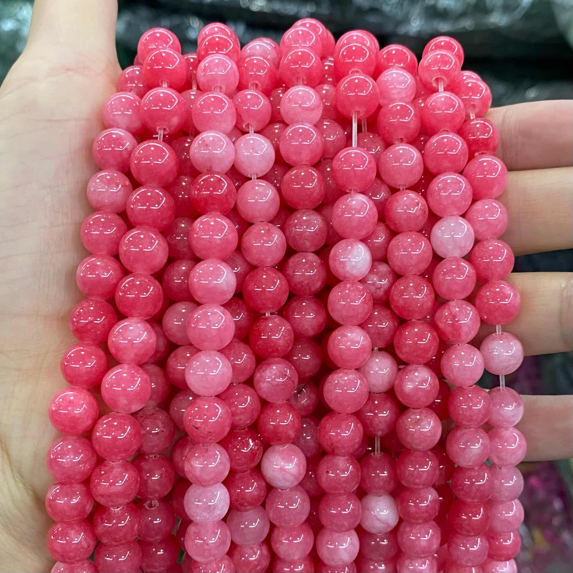 Color Jade Beads Round Smooth/Faceted Beads 6mm/8mm/10mm