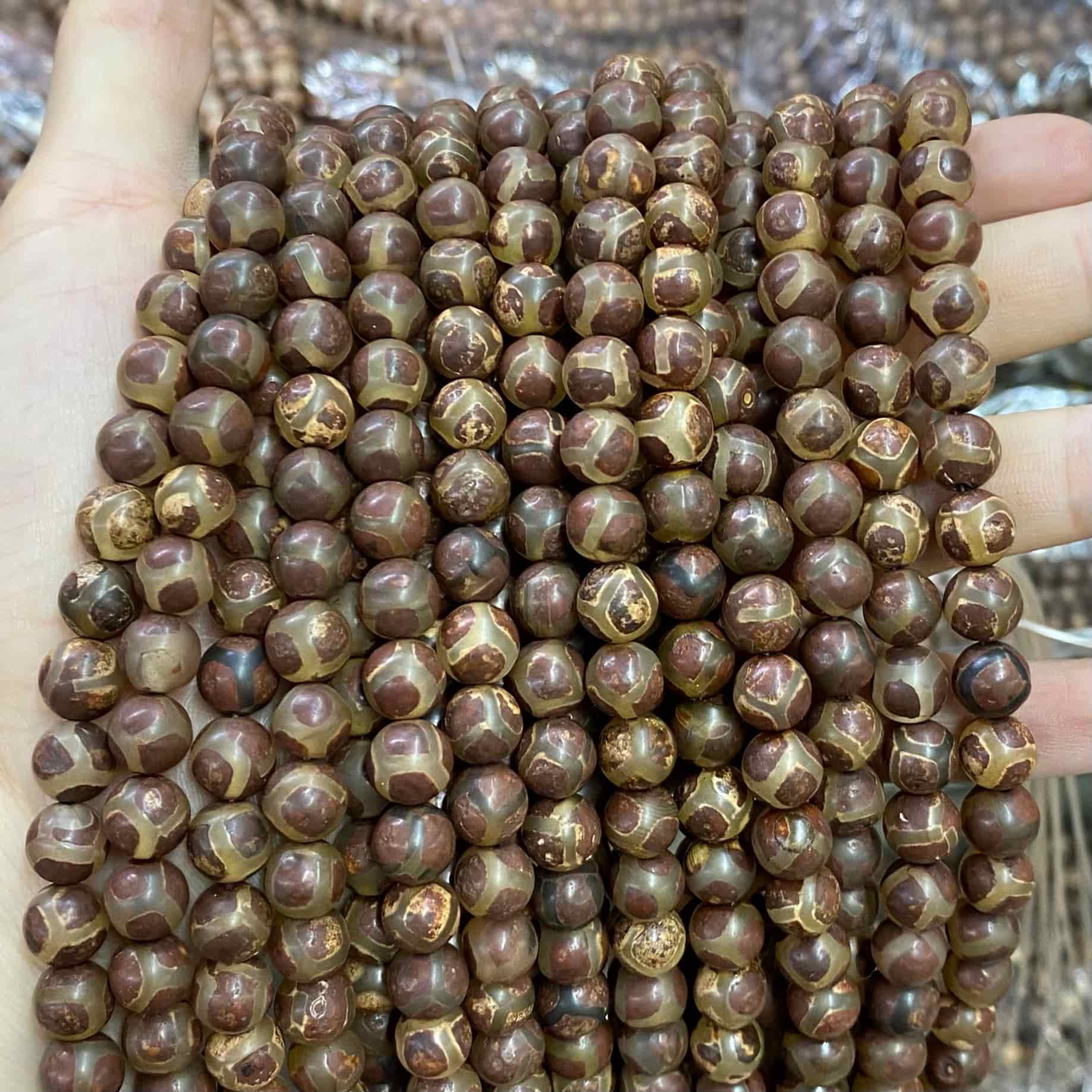 #2 Round Aagte Beads 6mm/8mm/10mm