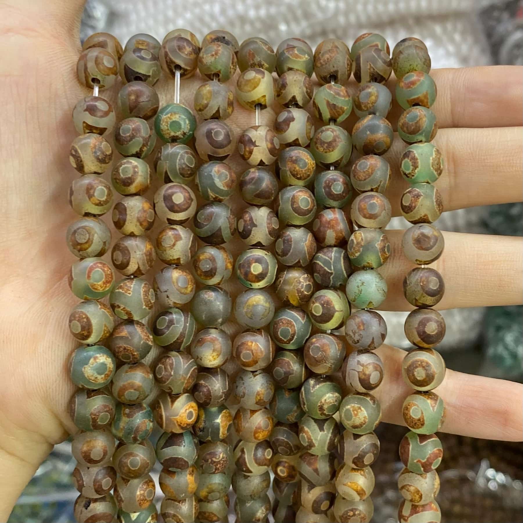 #2 Round Aagte Beads 6mm/8mm/10mm