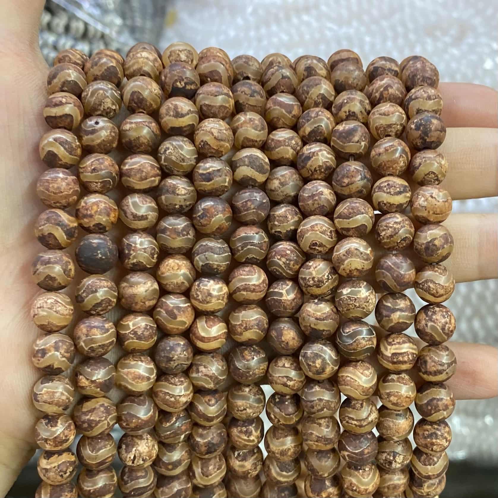 #2 Round Aagte Beads 6mm/8mm/10mm