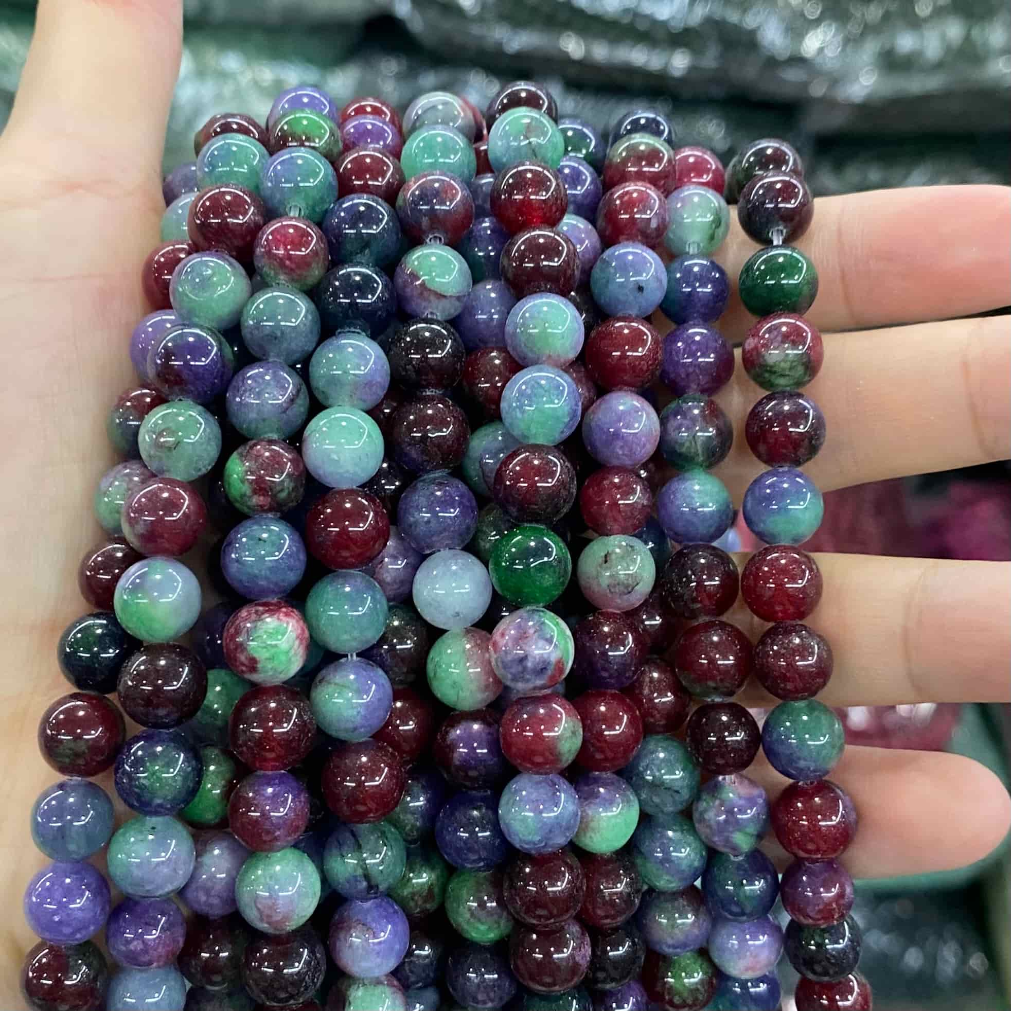 $1.99-8mm Color Jade Beads Round Smooth/Faceted Beads