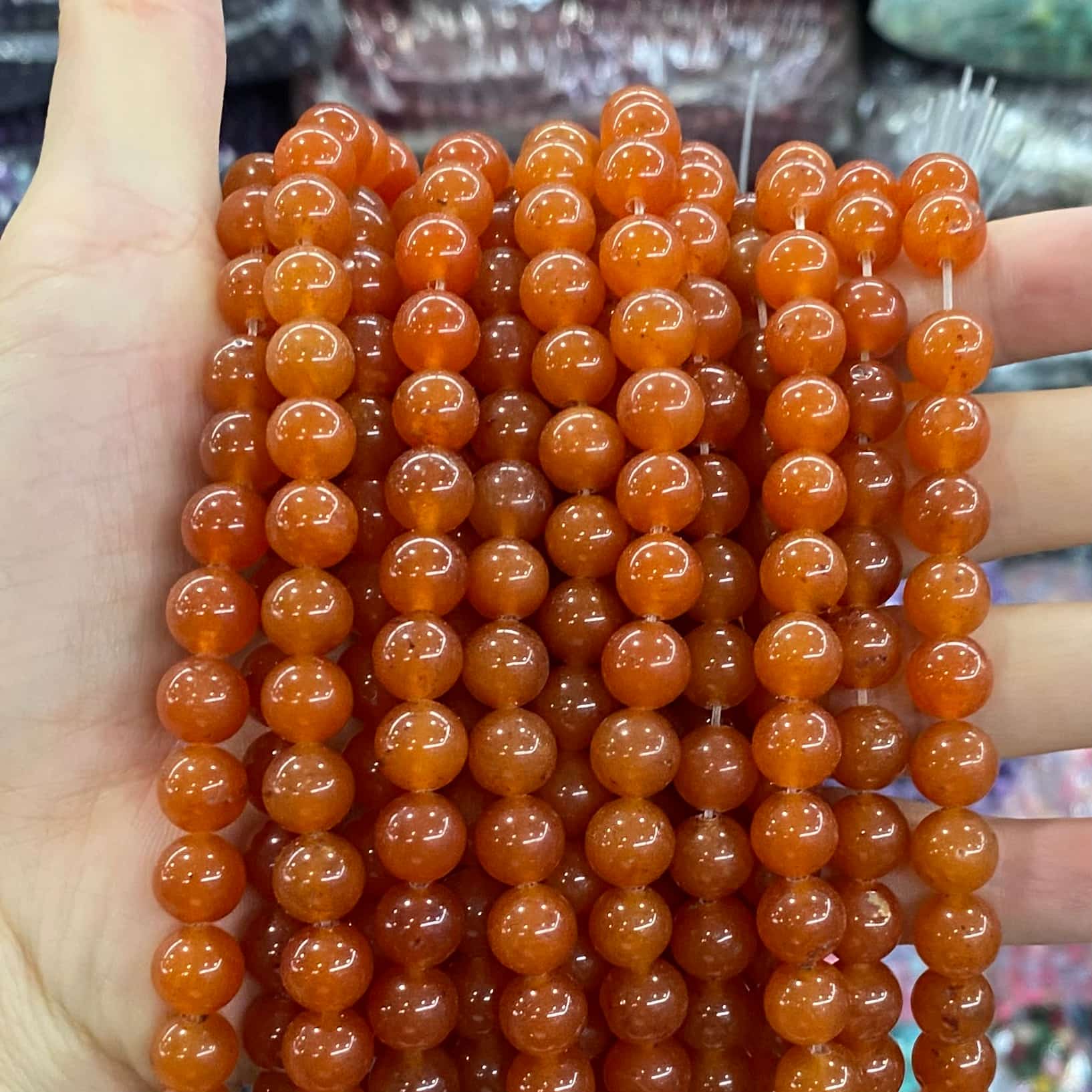 Color Jade Beads Round Smooth/Faceted Beads 6mm/8mm/10mm