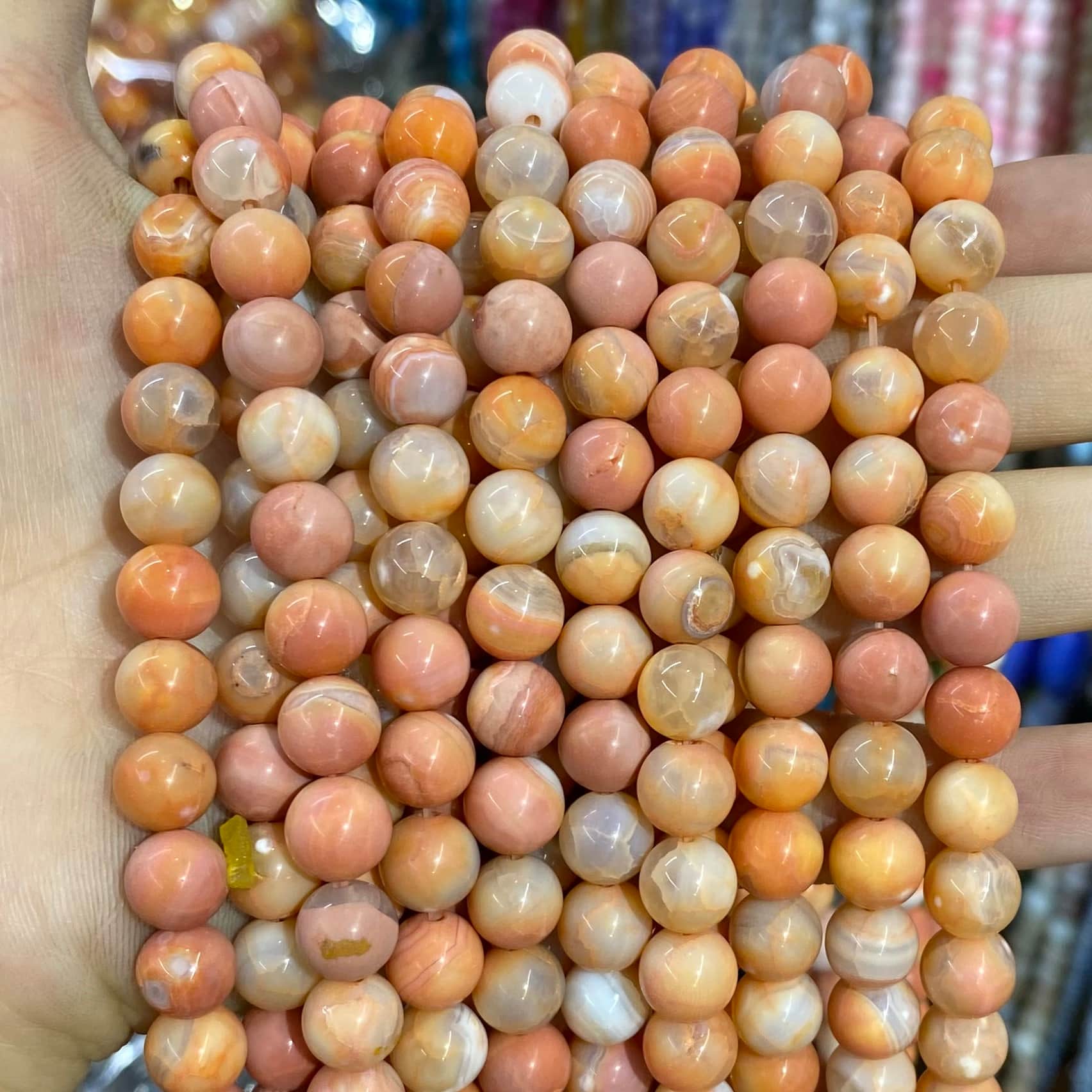 #2 Round Aagte Beads 6mm/8mm/10mm