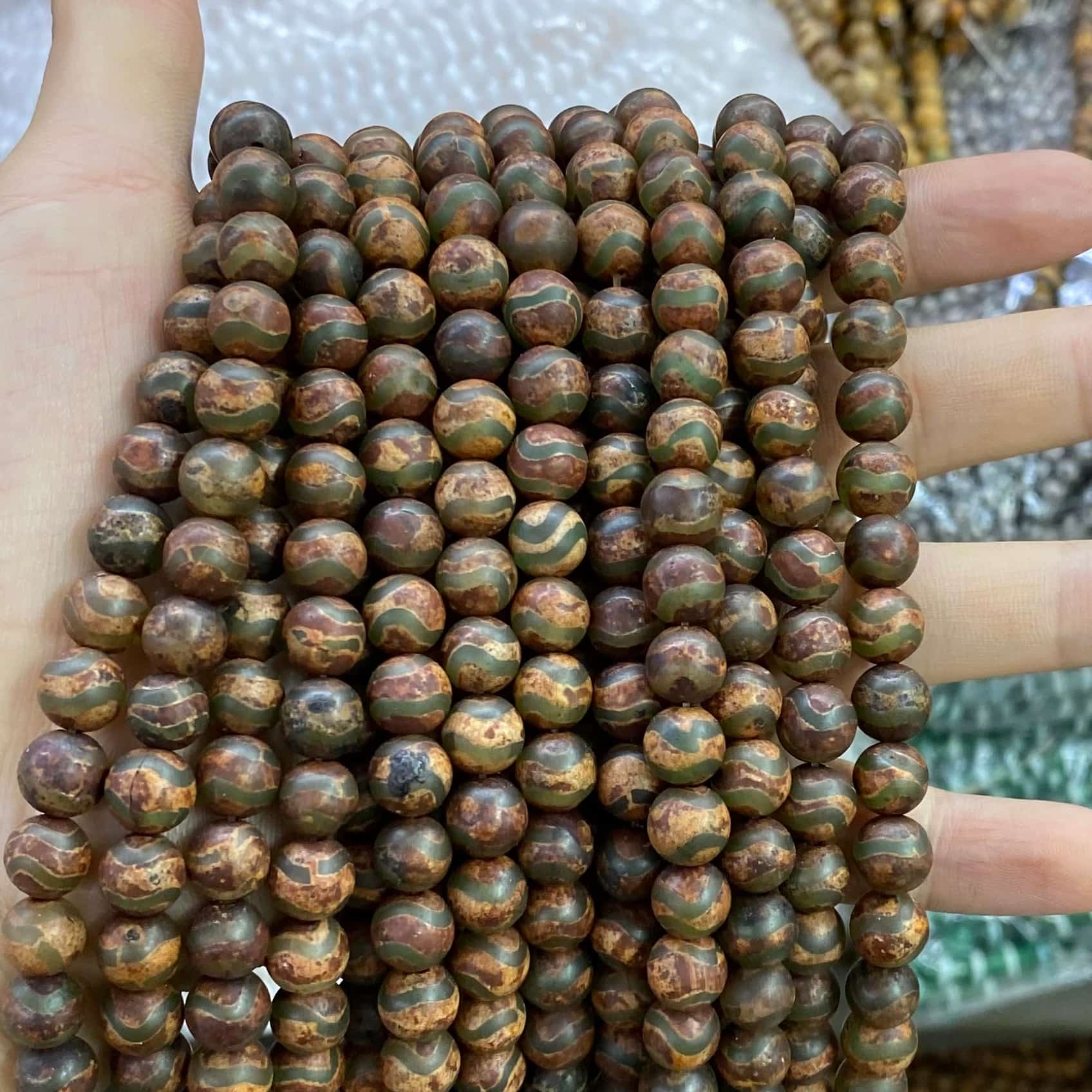 #2 Round Aagte Beads 6mm/8mm/10mm