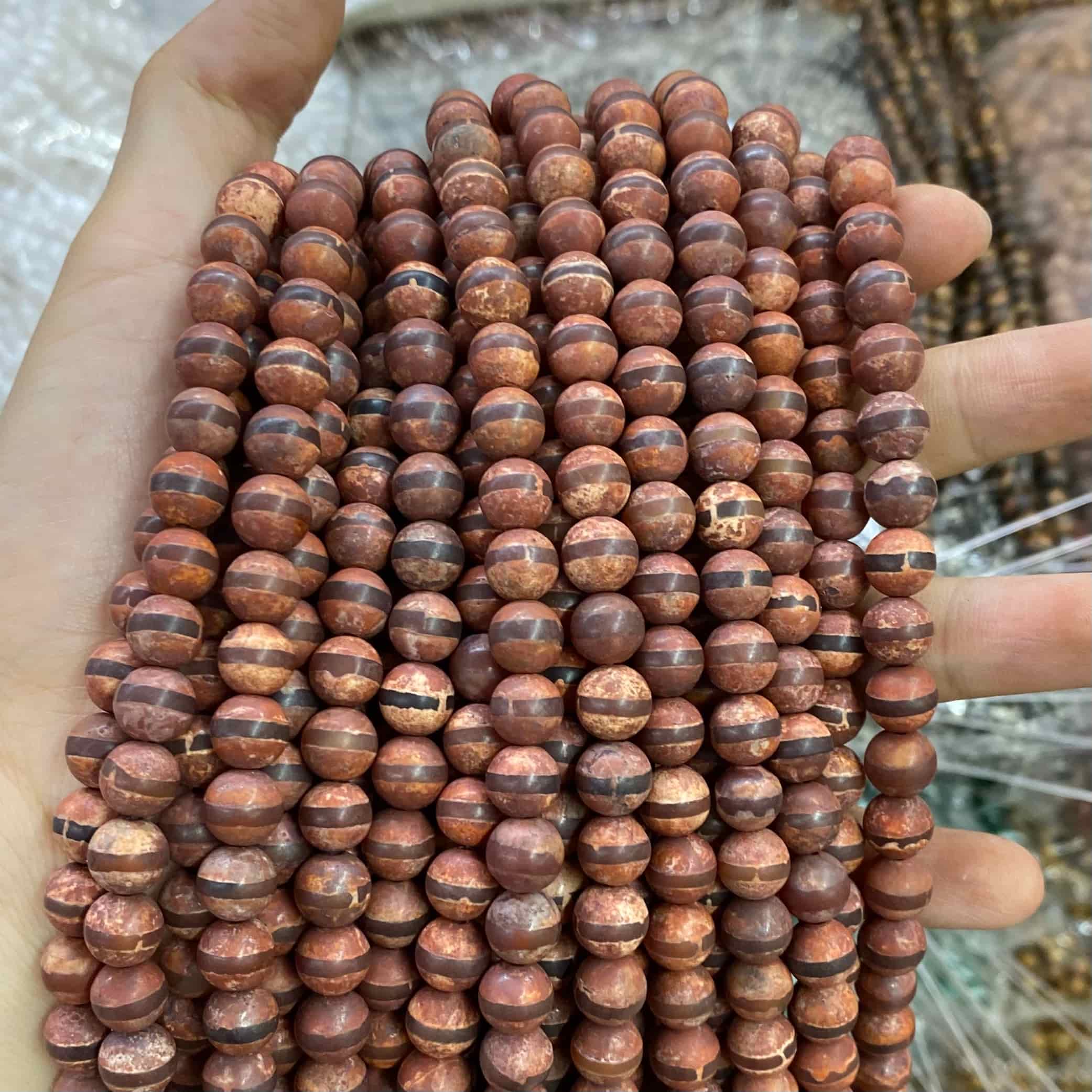 #2 Round Aagte Beads 6mm/8mm/10mm