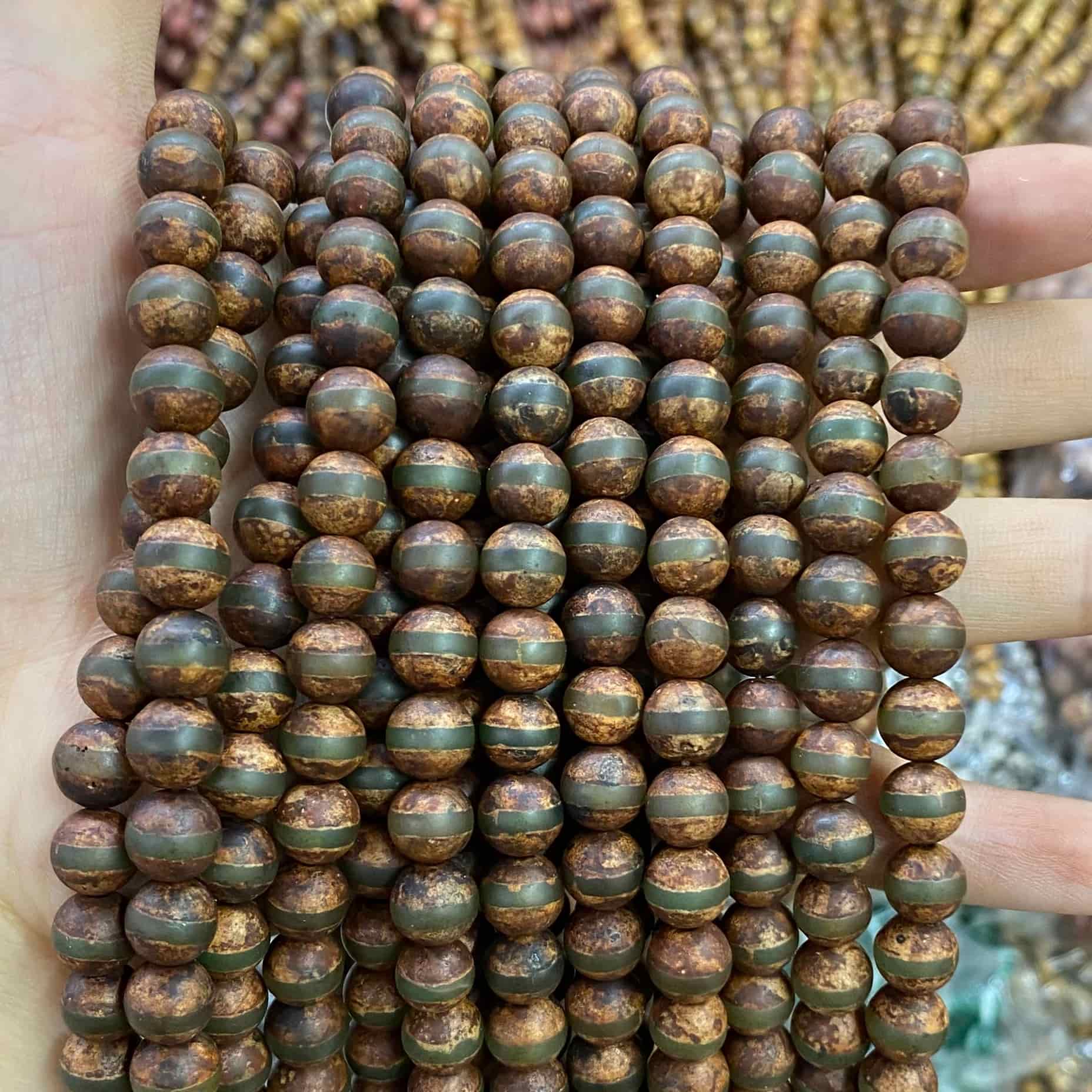#2 Round Aagte Beads 6mm/8mm/10mm