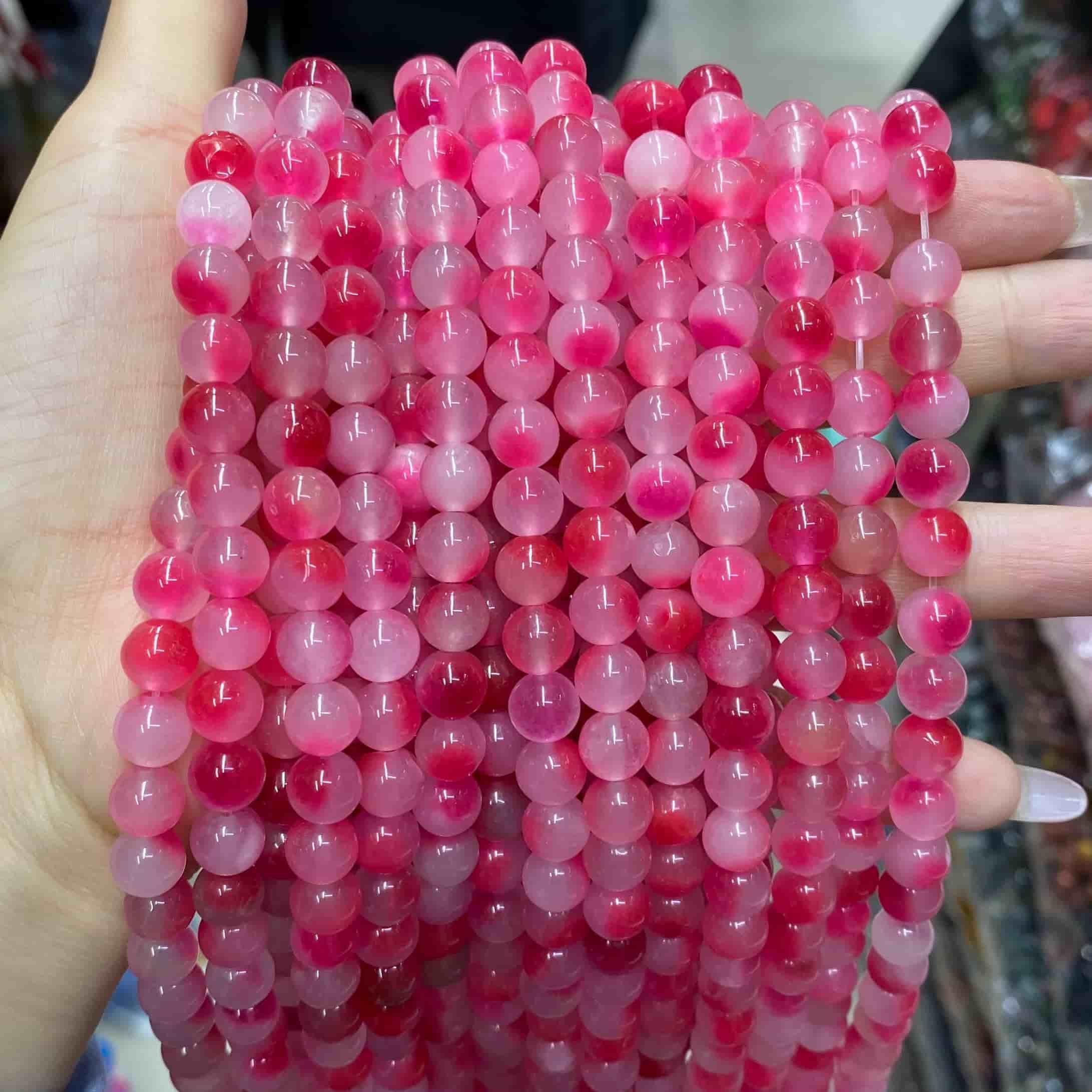 Color Jade Beads Round Smooth/Faceted Beads 6mm/8mm/10mm