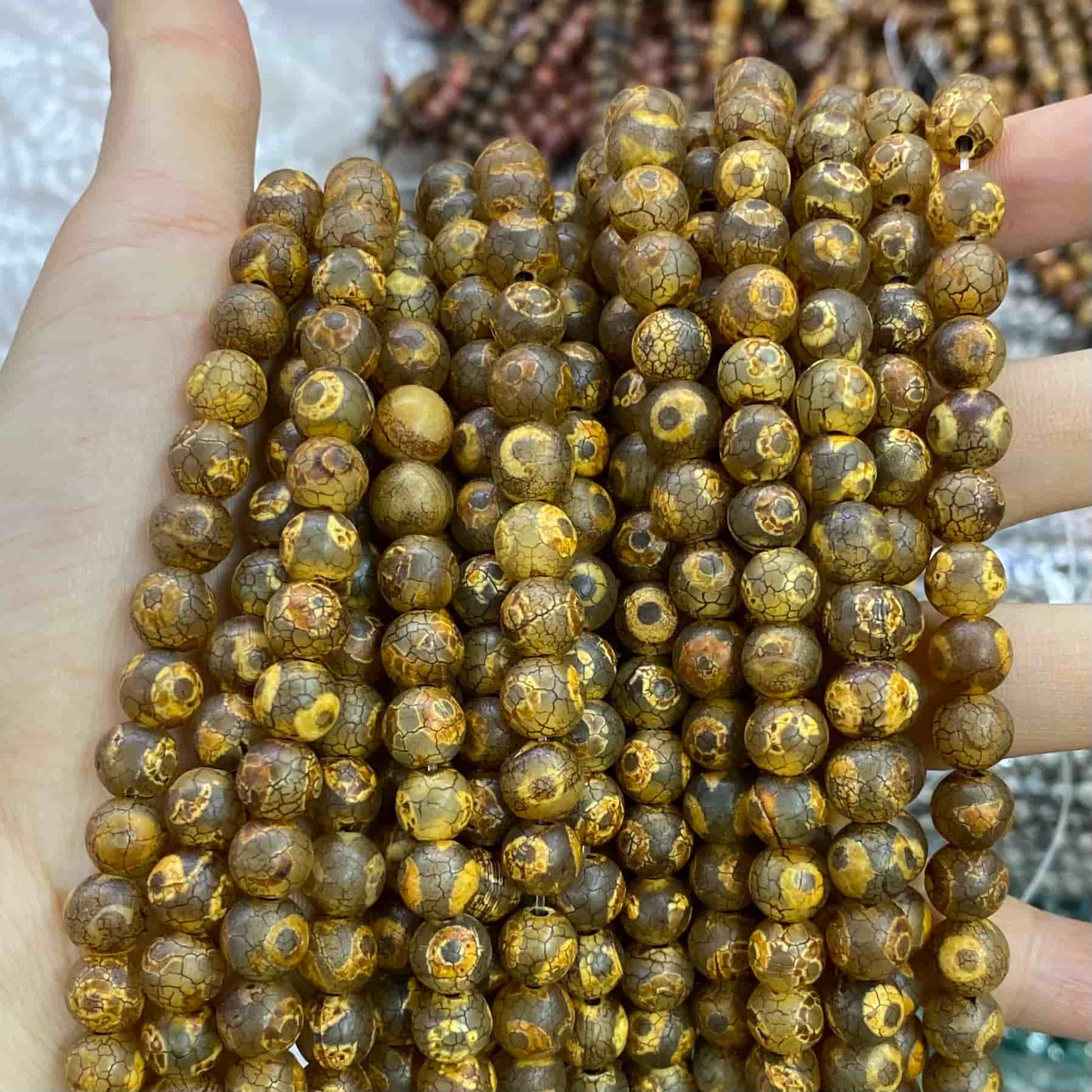 #2 Round Aagte Beads 6mm/8mm/10mm