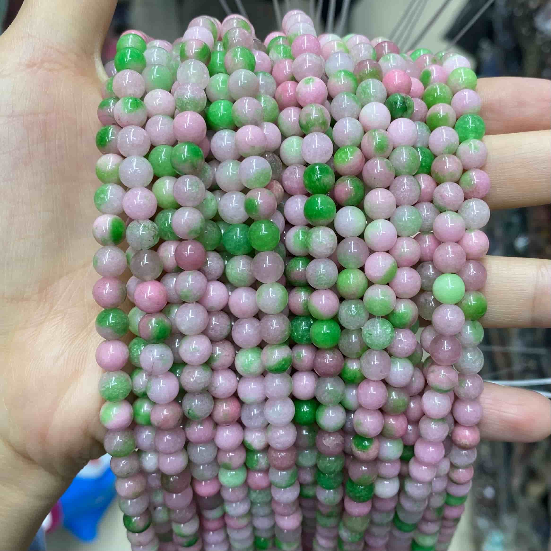 Color Jade Beads Round Smooth/Faceted Beads 6mm/8mm/10mm