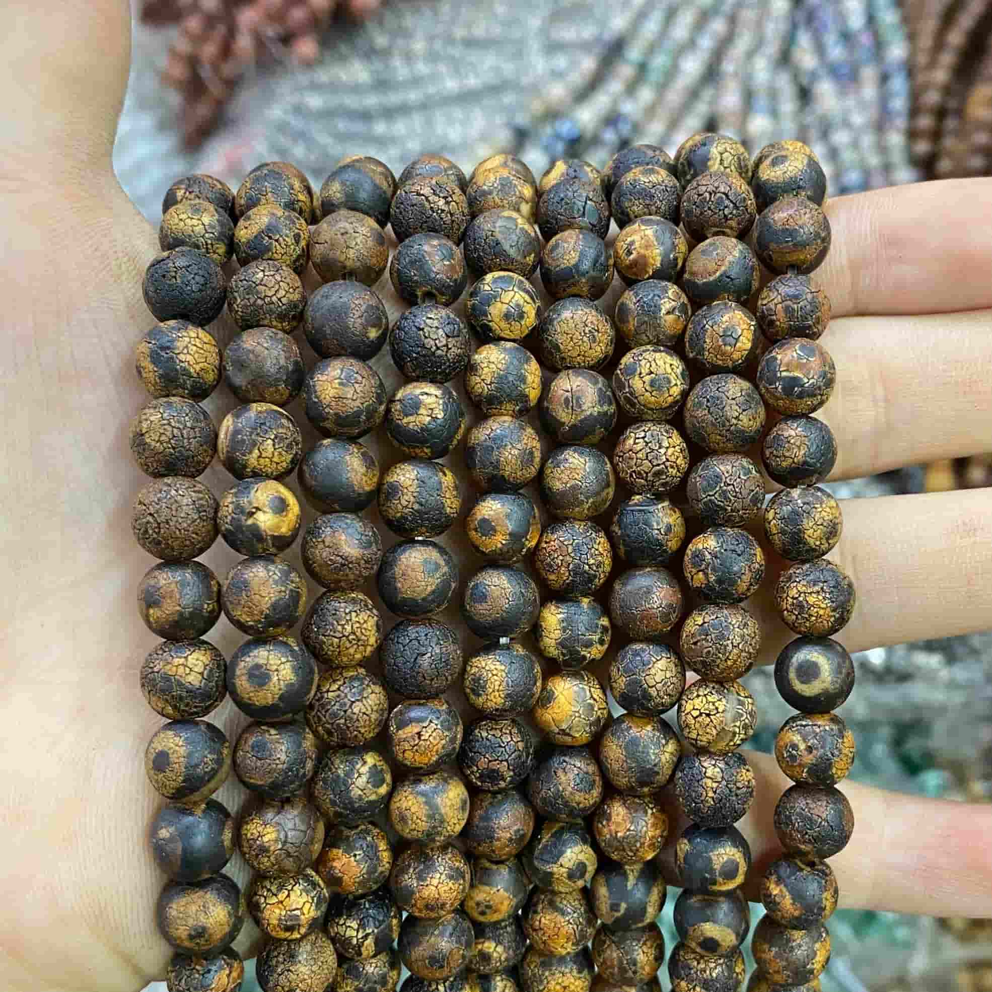 #2 Round Aagte Beads 6mm/8mm/10mm