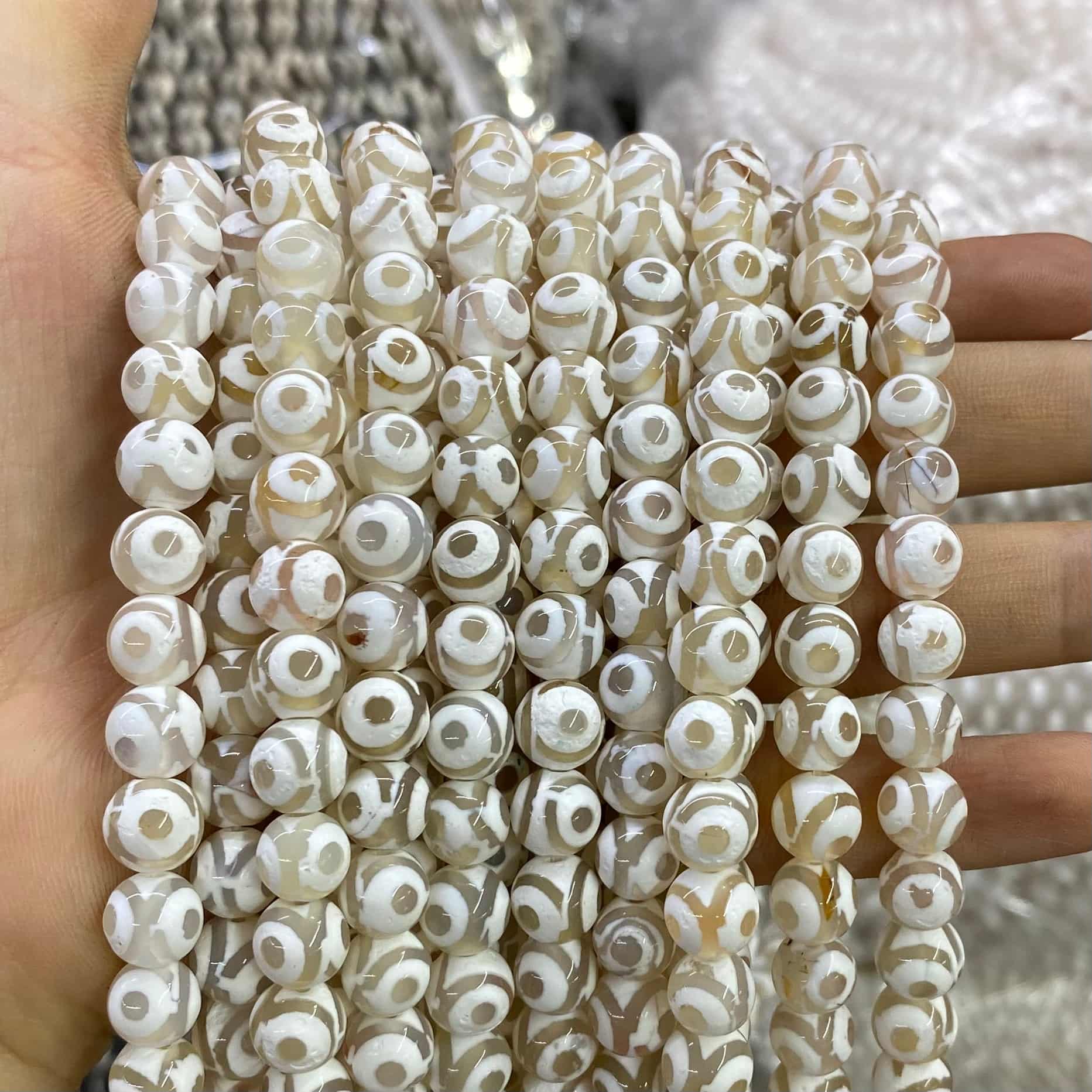 #2 Round Aagte Beads 6mm/8mm/10mm