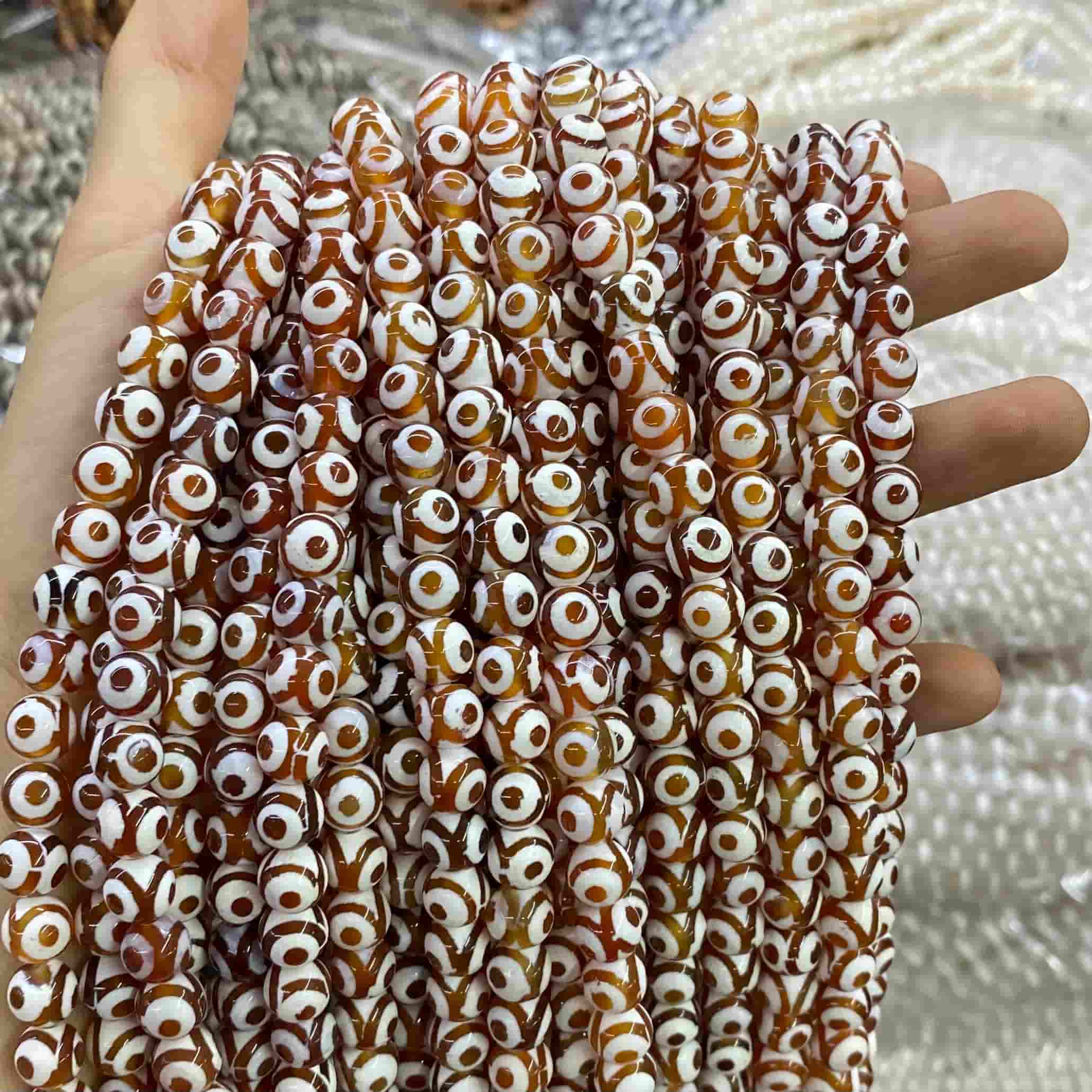 #2 Round Aagte Beads 6mm/8mm/10mm