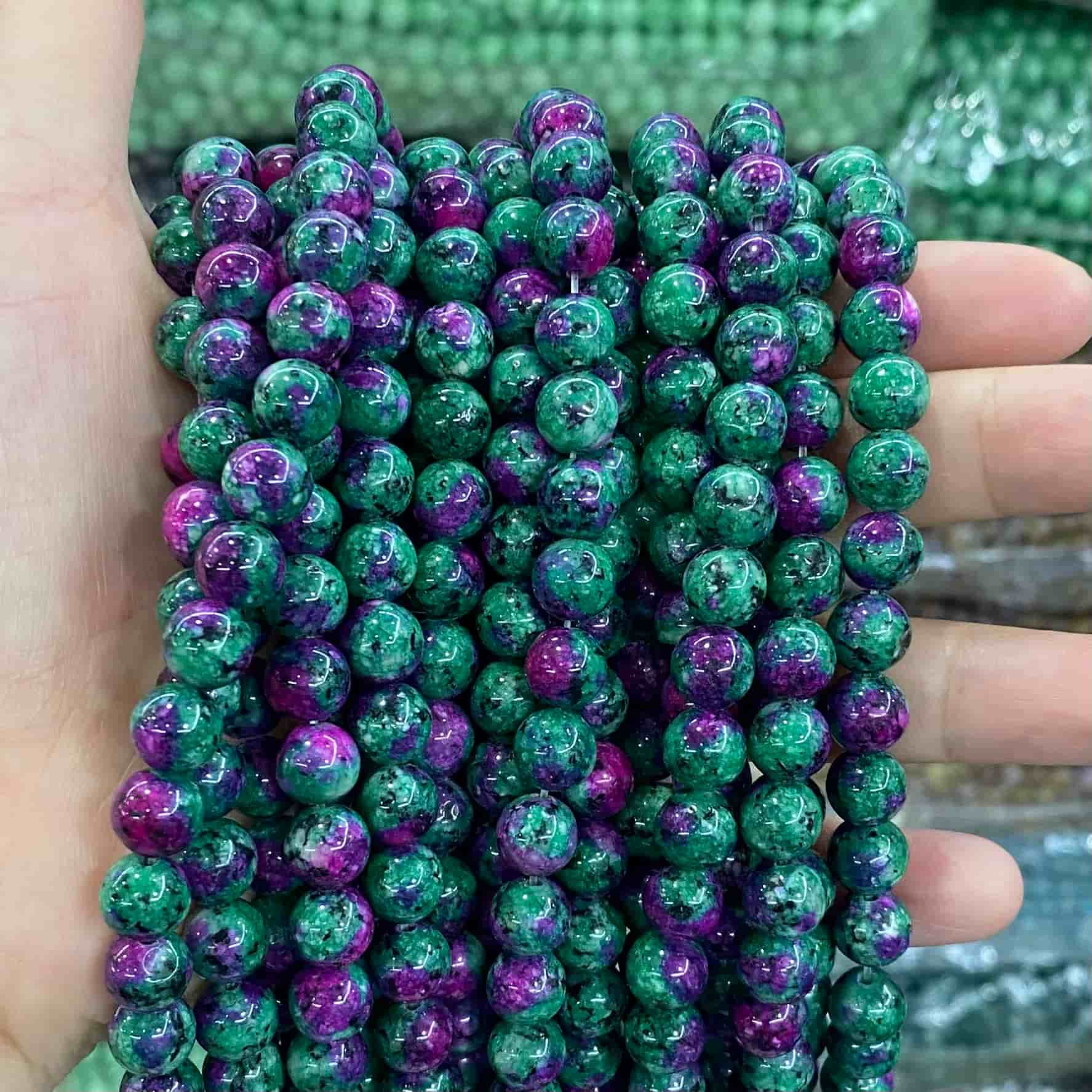 Color Jade Beads Round Smooth/Faceted Beads 6mm/8mm/10mm